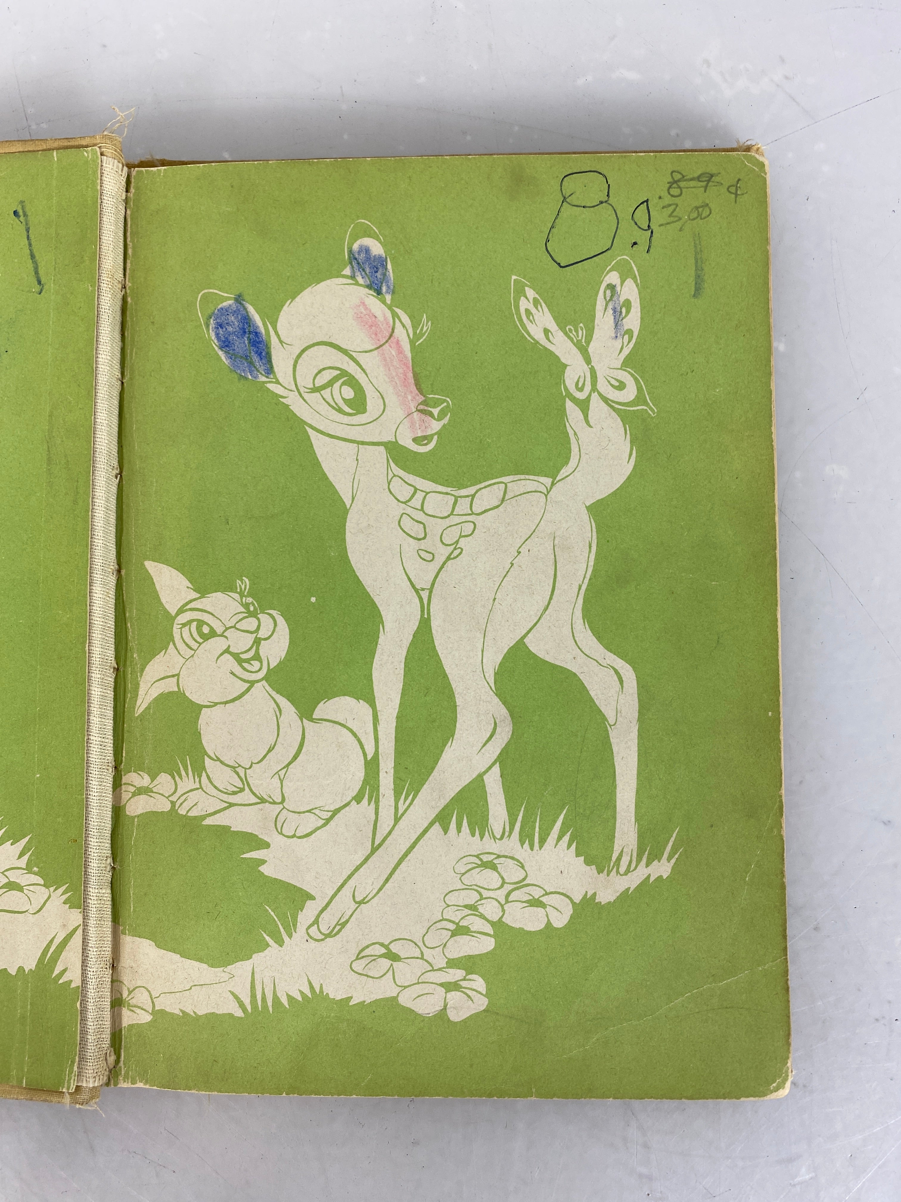 Original Walt Disney's Bambi Idella Purnell 1944 HC