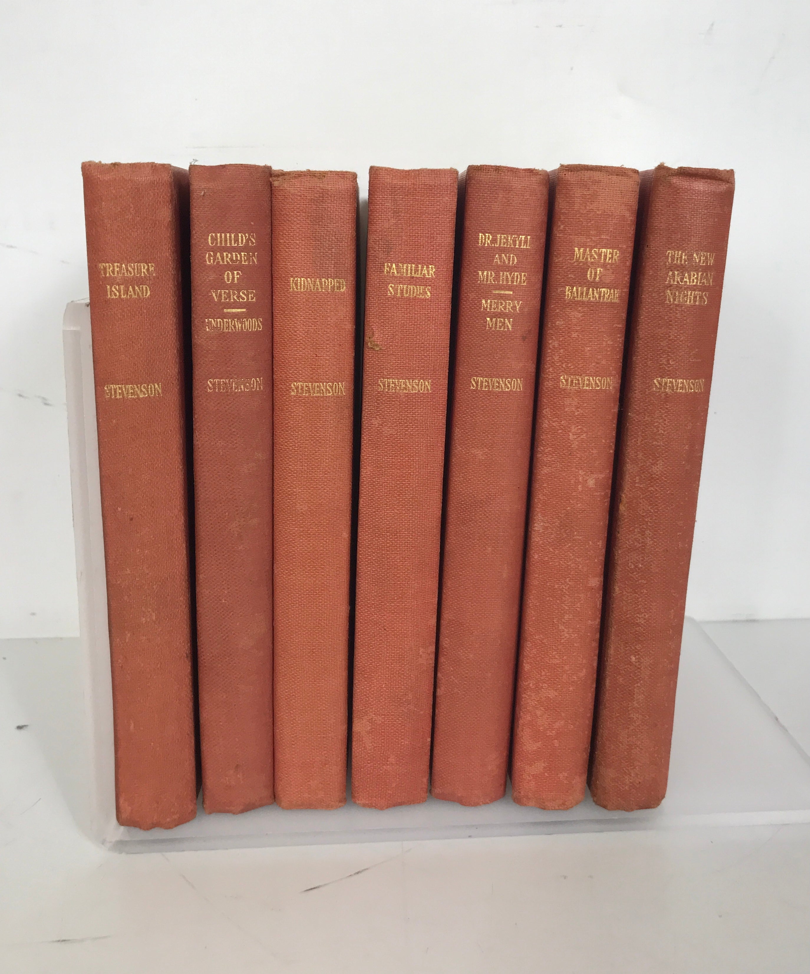 7 Vols Robert Louis Stevenson Cosmo Magazine Medallian Edition 1906 HC