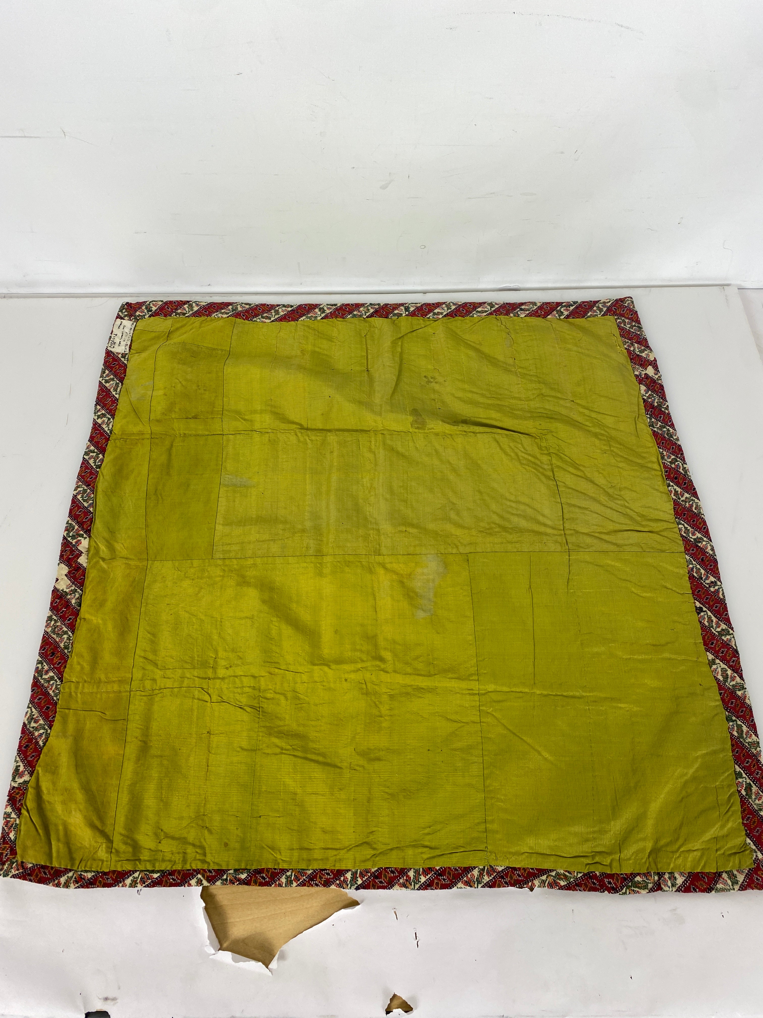 Vintage Persian Velvet Patterned Wall Decoration 25x25