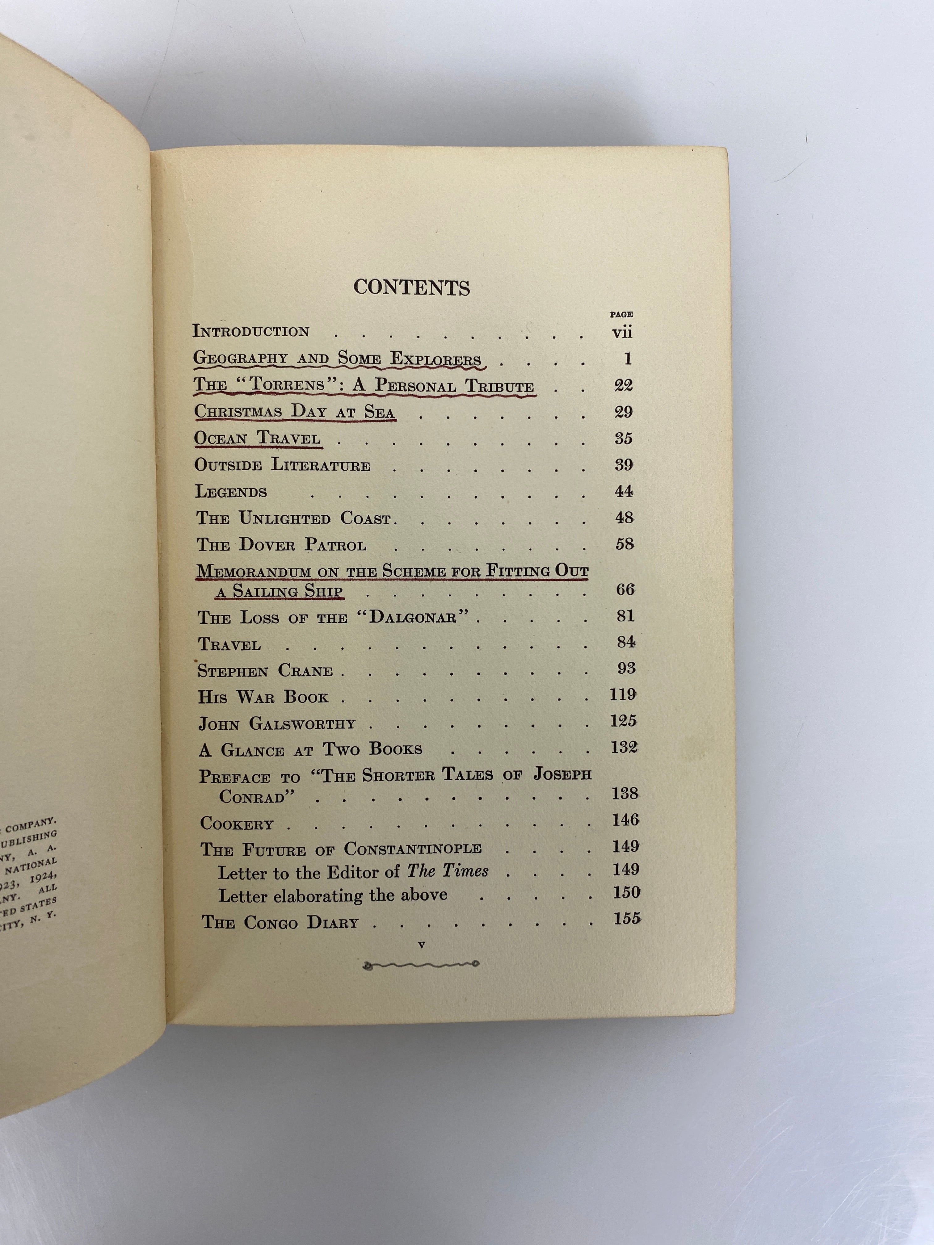 2 Joseph Conrad First Editions: Last Essays/Tales of Hearsay 1925-26 HC