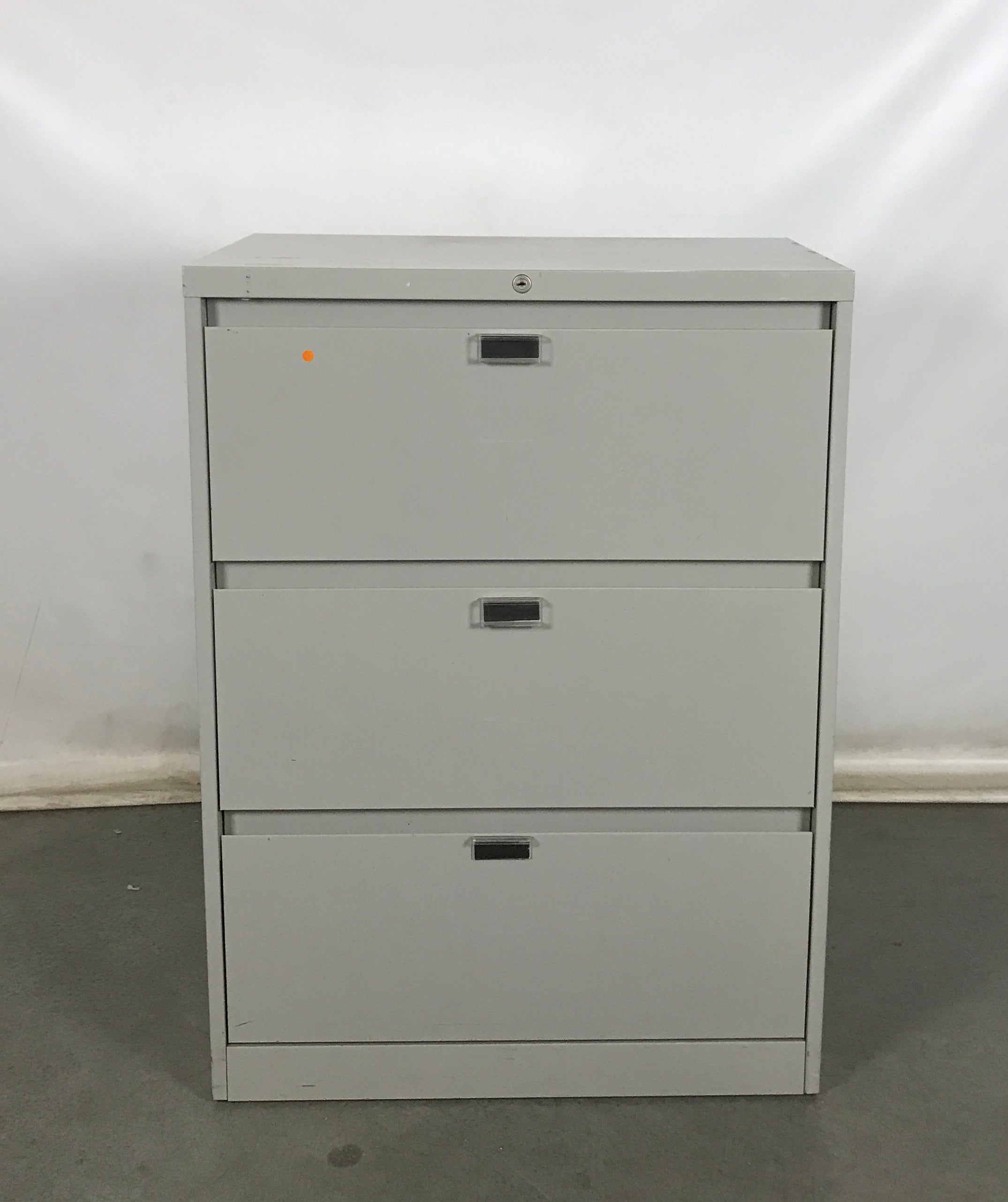 Gray 3 Drawer Lateral File Cabinet