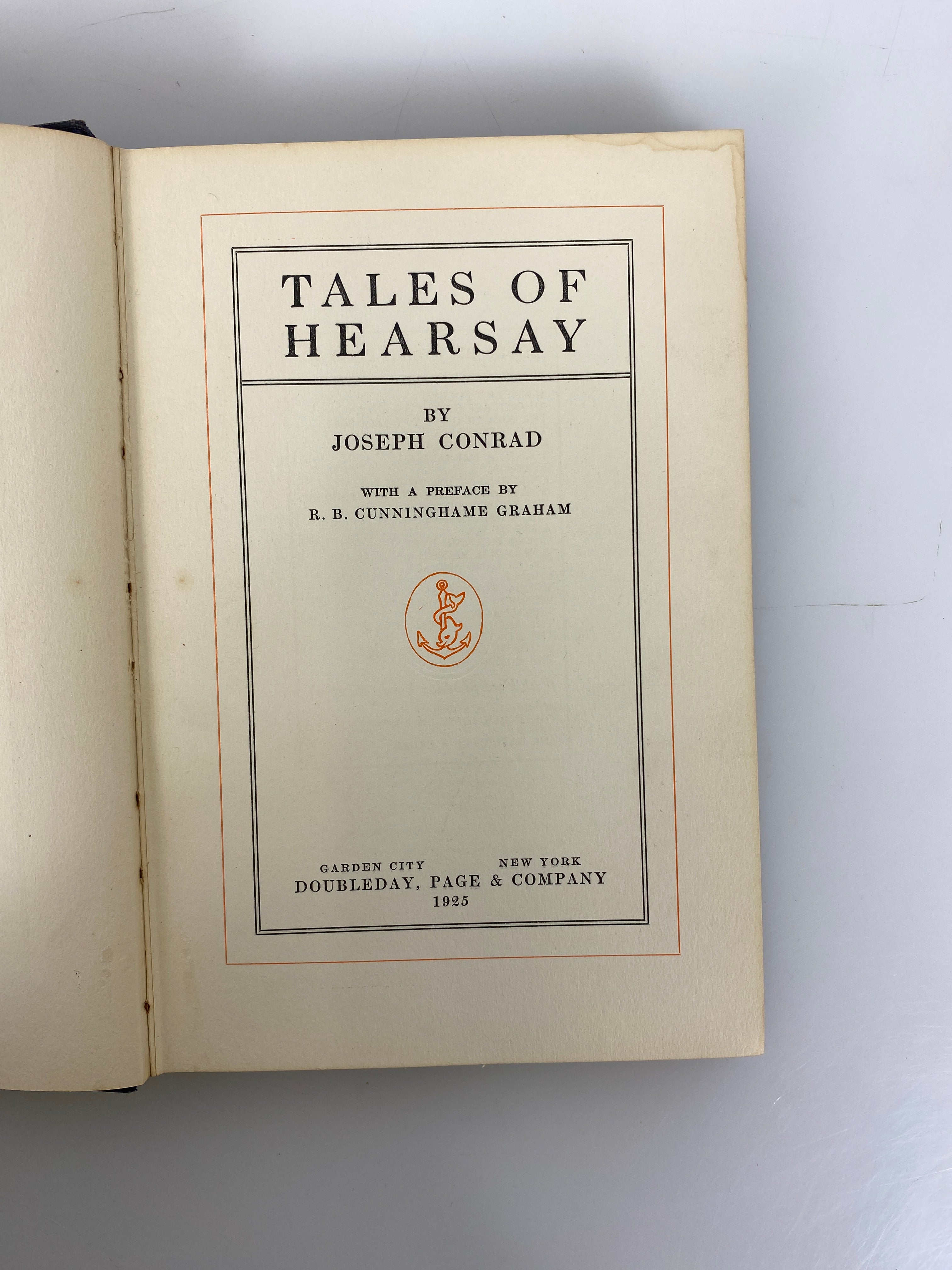 2 Joseph Conrad First Editions: Last Essays/Tales of Hearsay 1925-26 HC