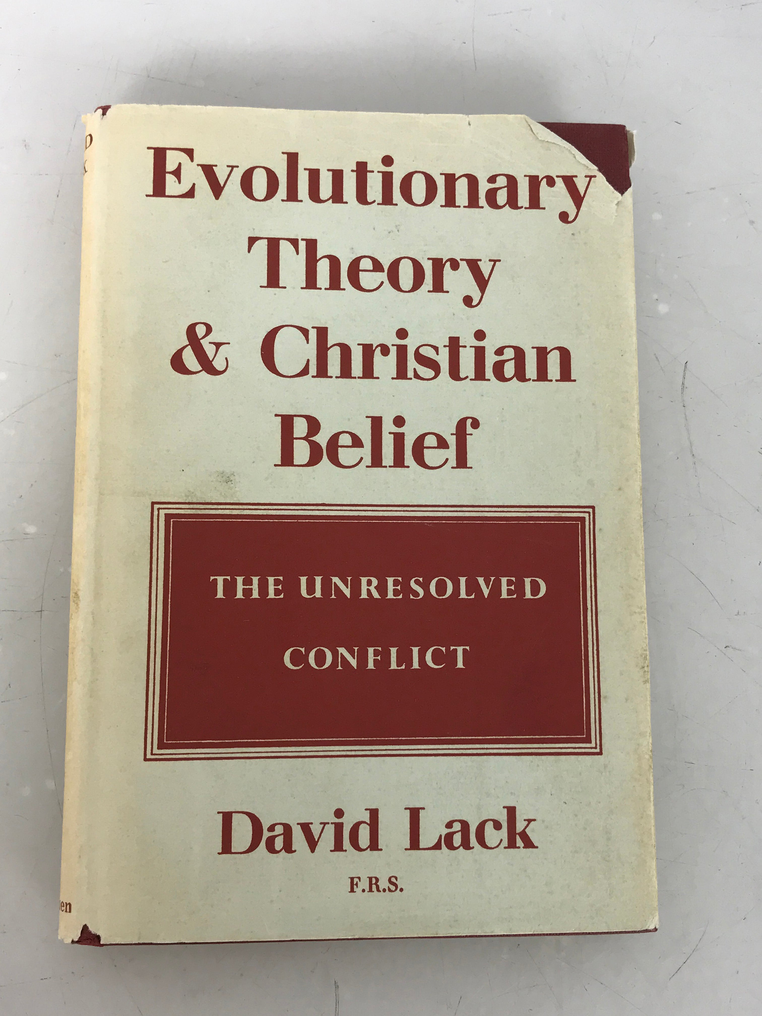 Evolutionary Theory & Christian Belief David Lack 1961 HC DJ