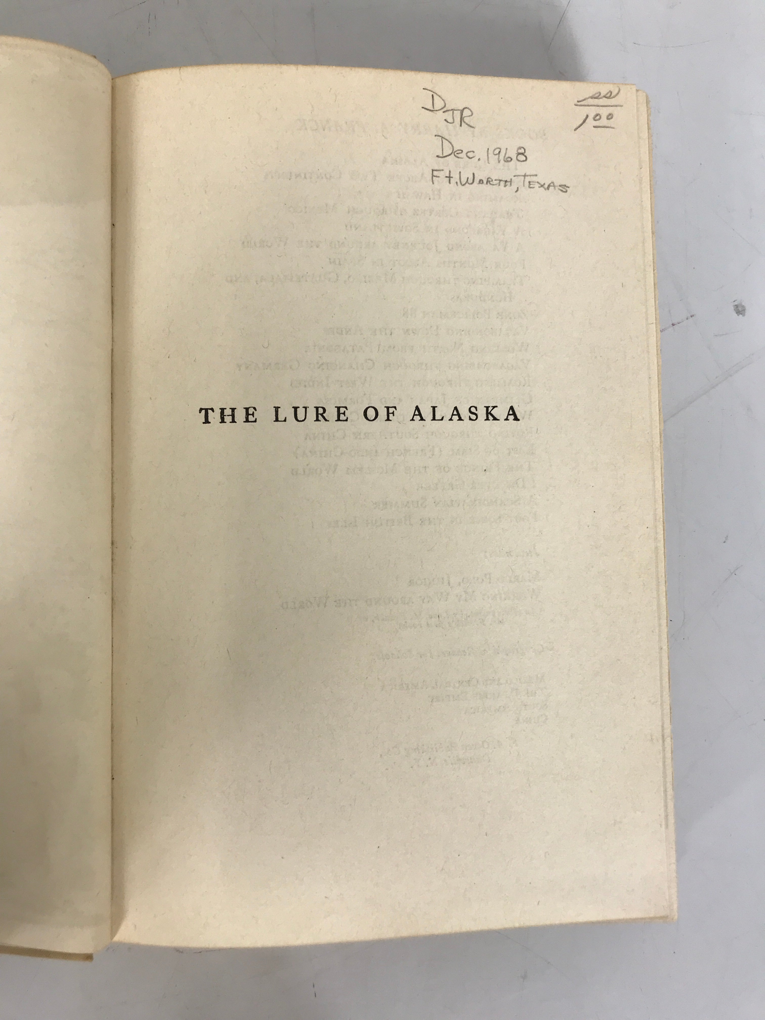 Lot of 2: Handbook of Alaska 1914/The Lure of Alaska 1939 Vintage HC