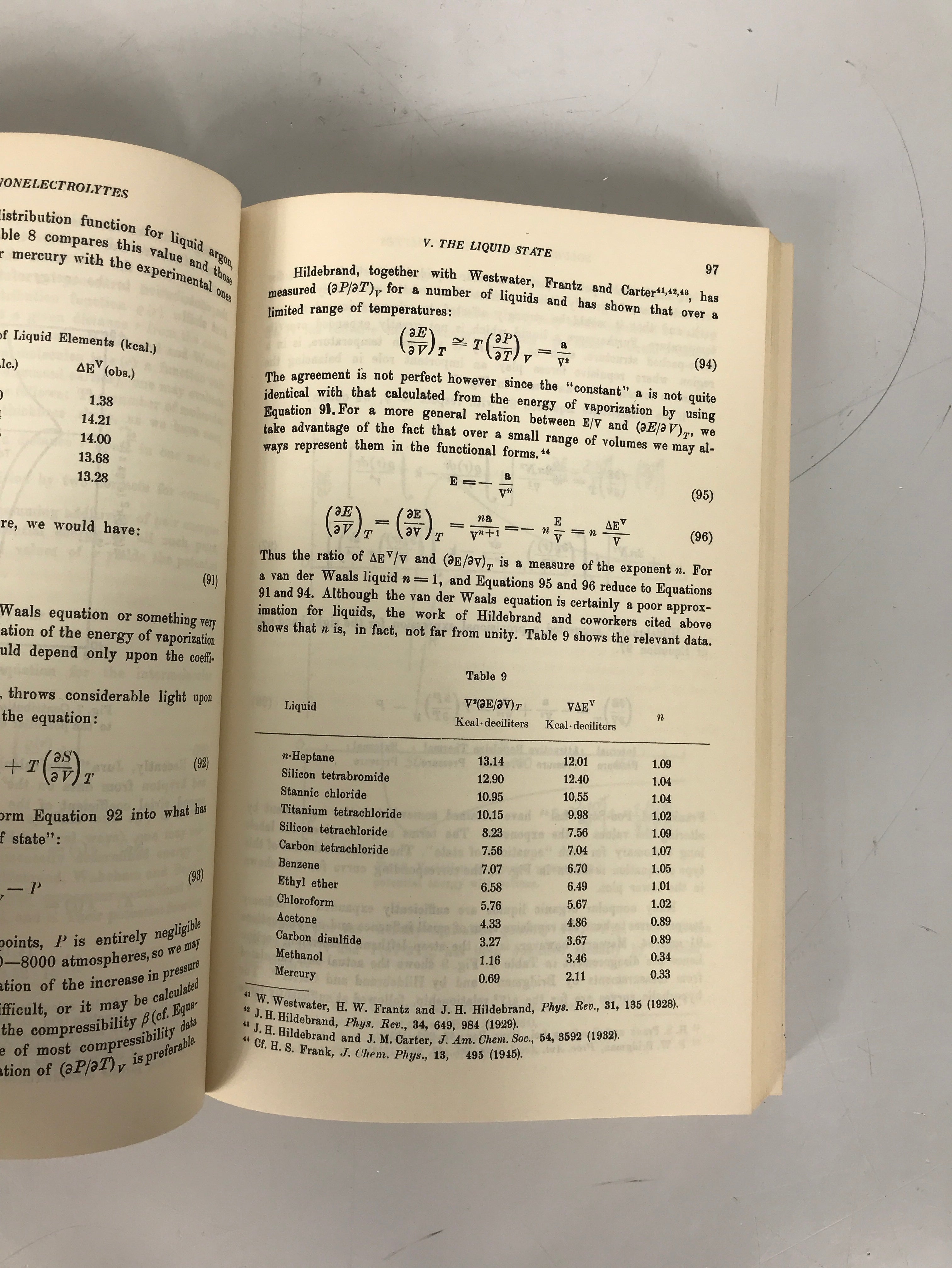 The Solubility of Nonelectrolytes Hildebrand/Scott 1964 Dover SC