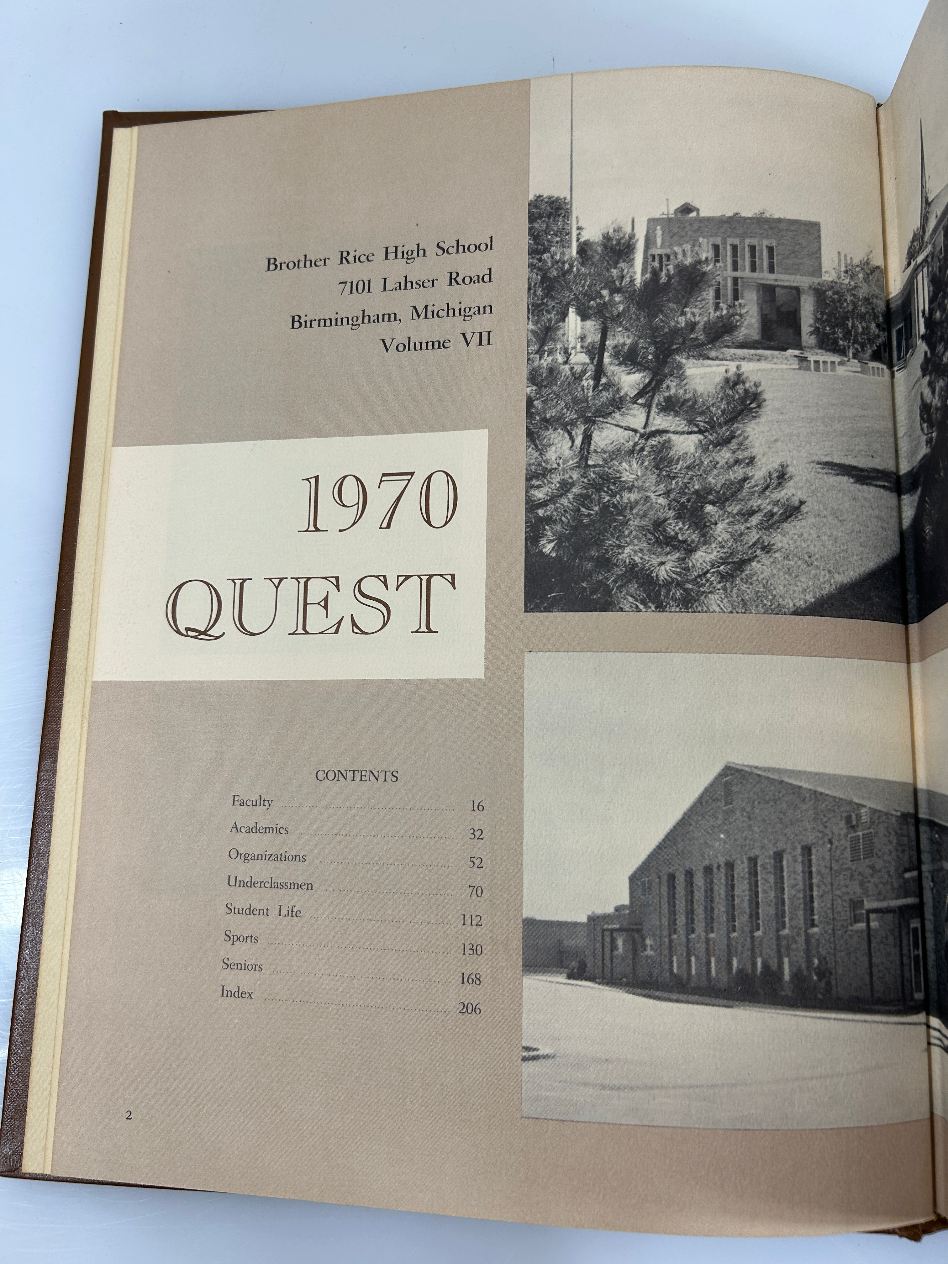 1970 Brother Rice High School Yearbook Birmingham Michigan HC