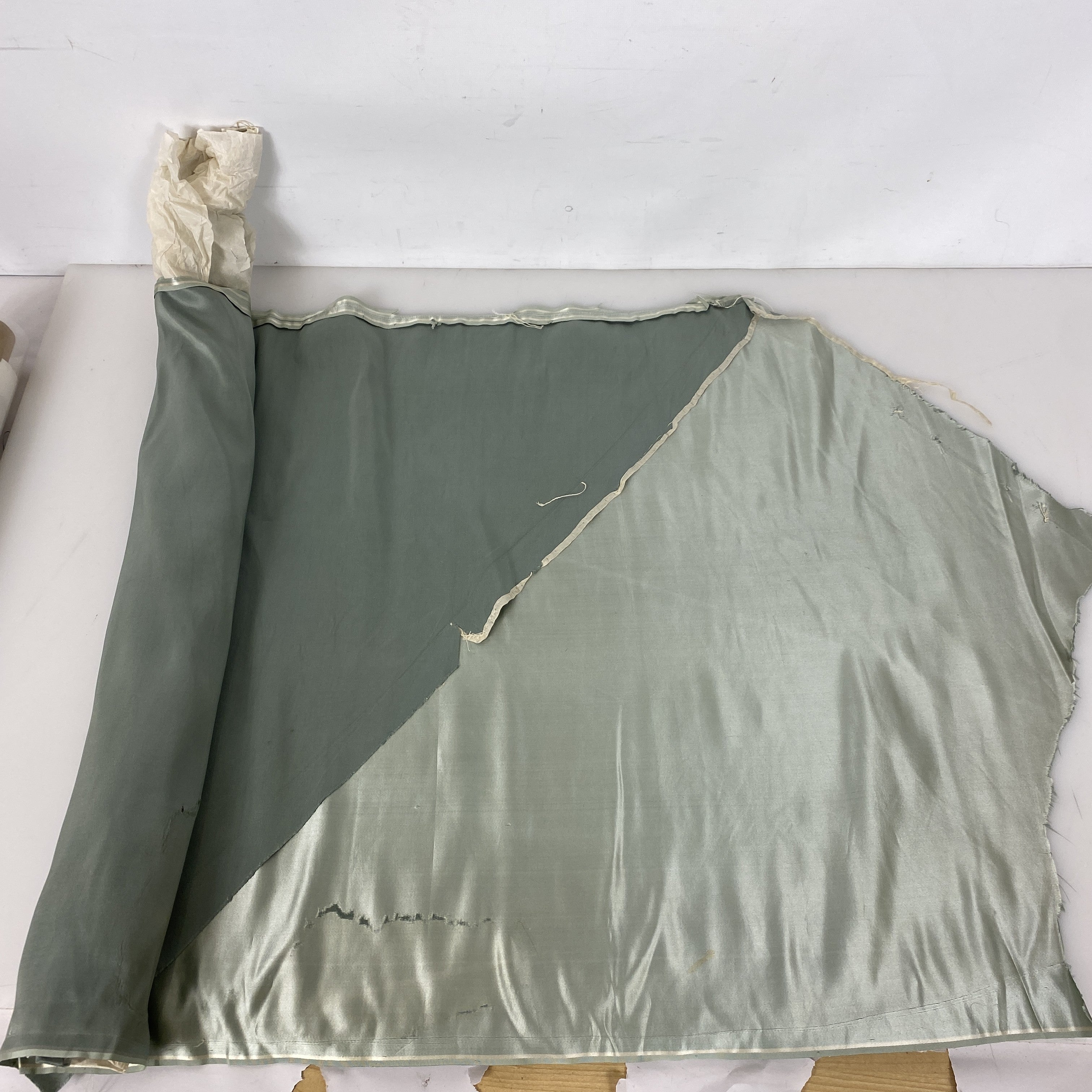 Vintage Green Fabric Pieces