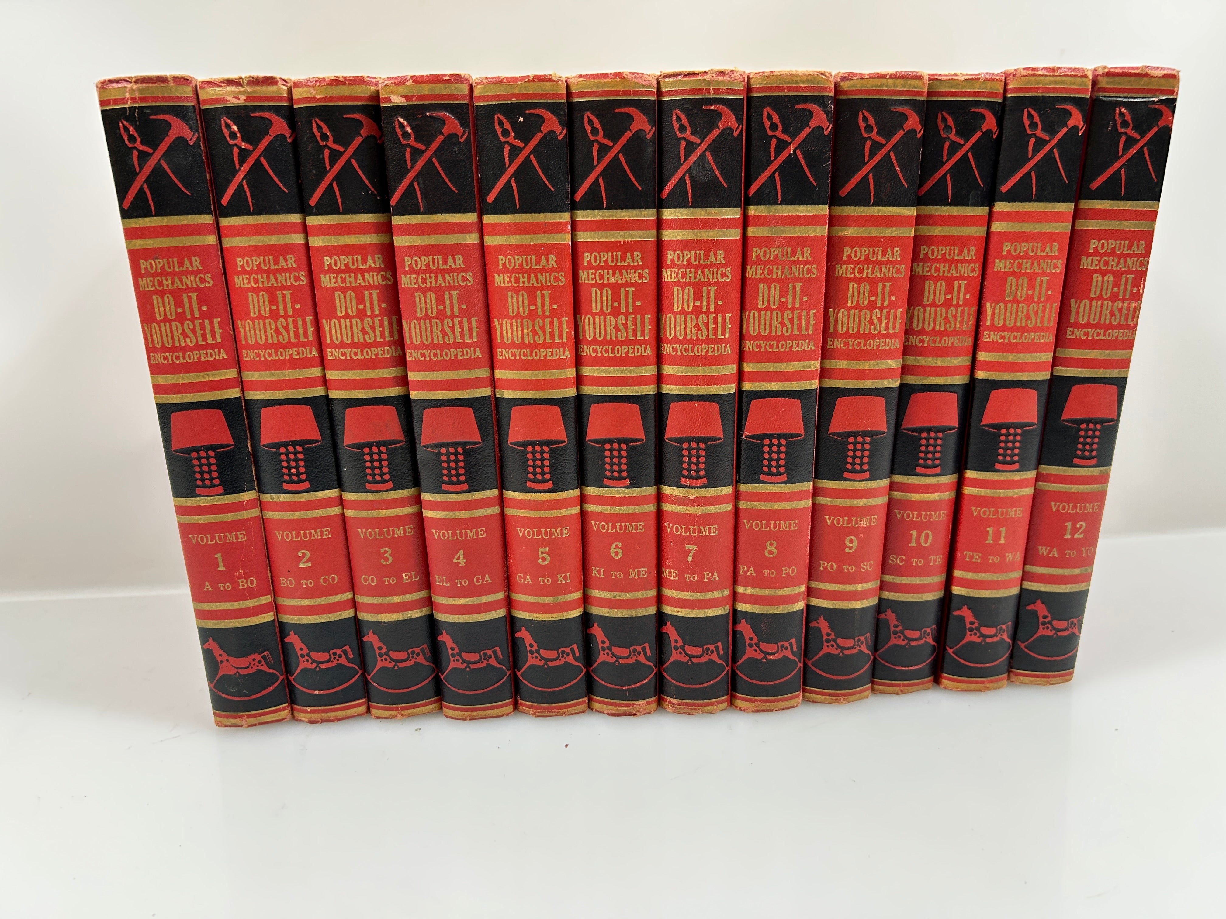 Complete 12 Volume Set: Popular Mechanics Do It Yourself Encyclopedia 1956 HC