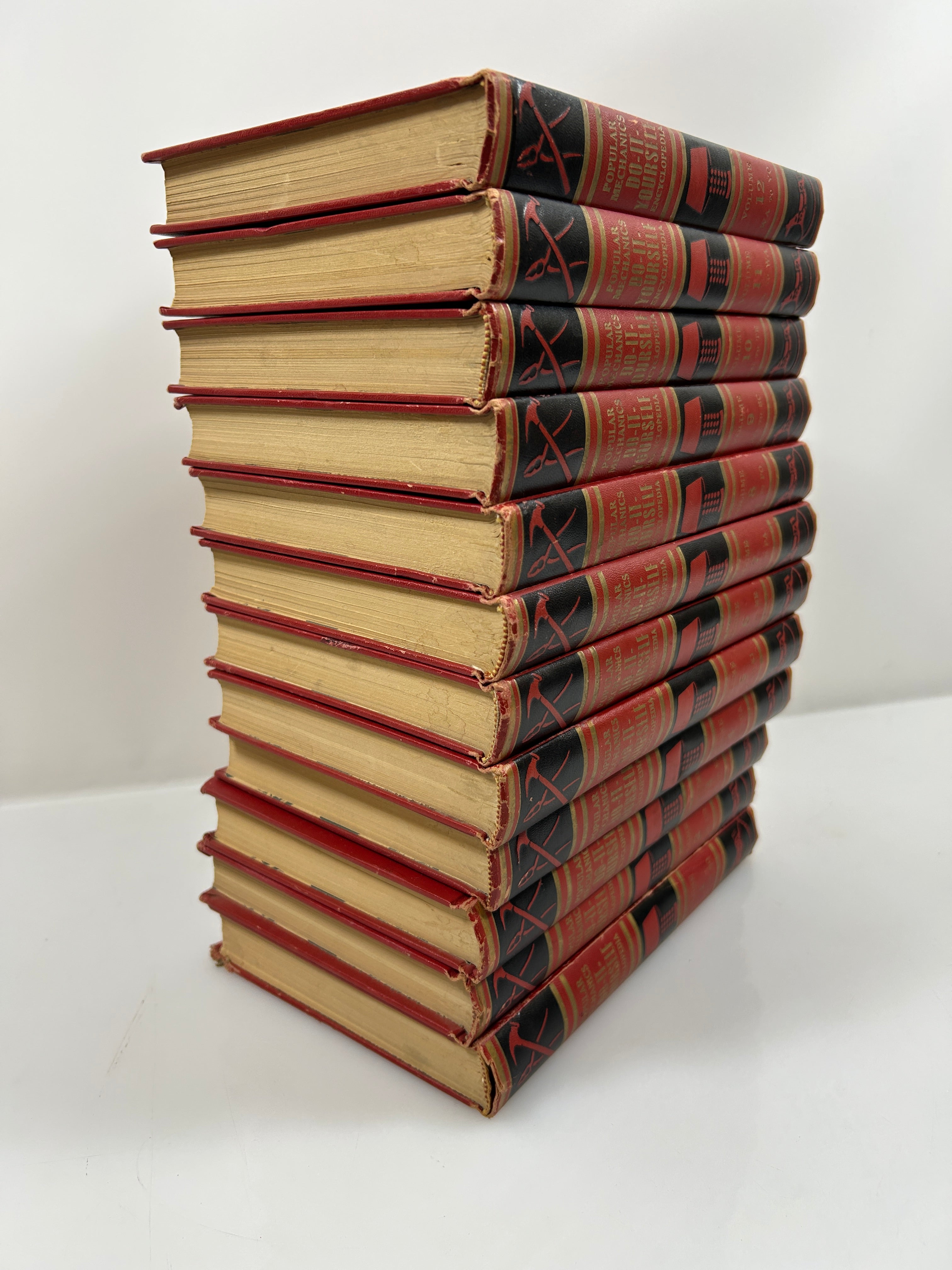 Complete 12 Volume Set: Popular Mechanics Do It Yourself Encyclopedia 1956 HC