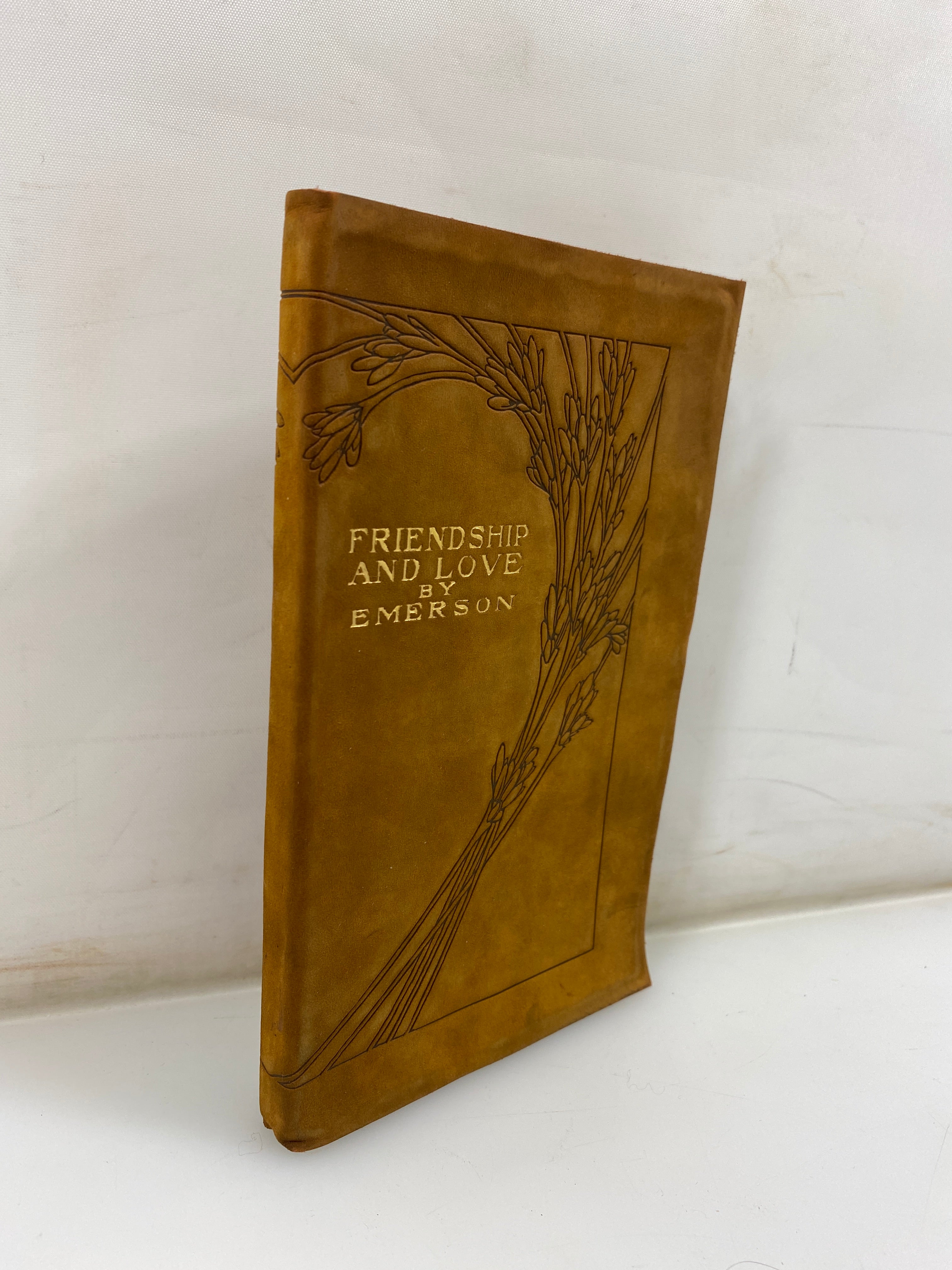 Friendship and Love by Ralph Waldo Emerson Leather Bound Slipcase