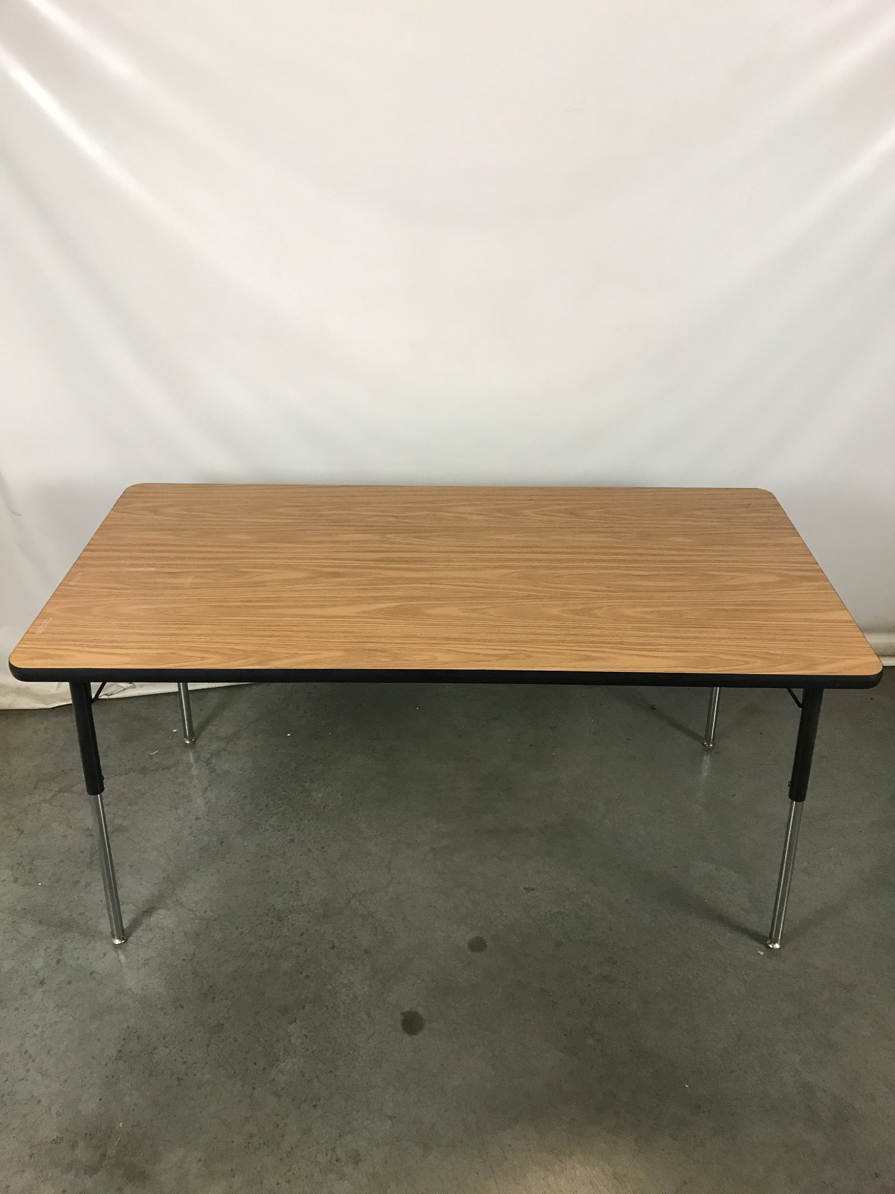 Brown Wooden Adjustable Height Table
