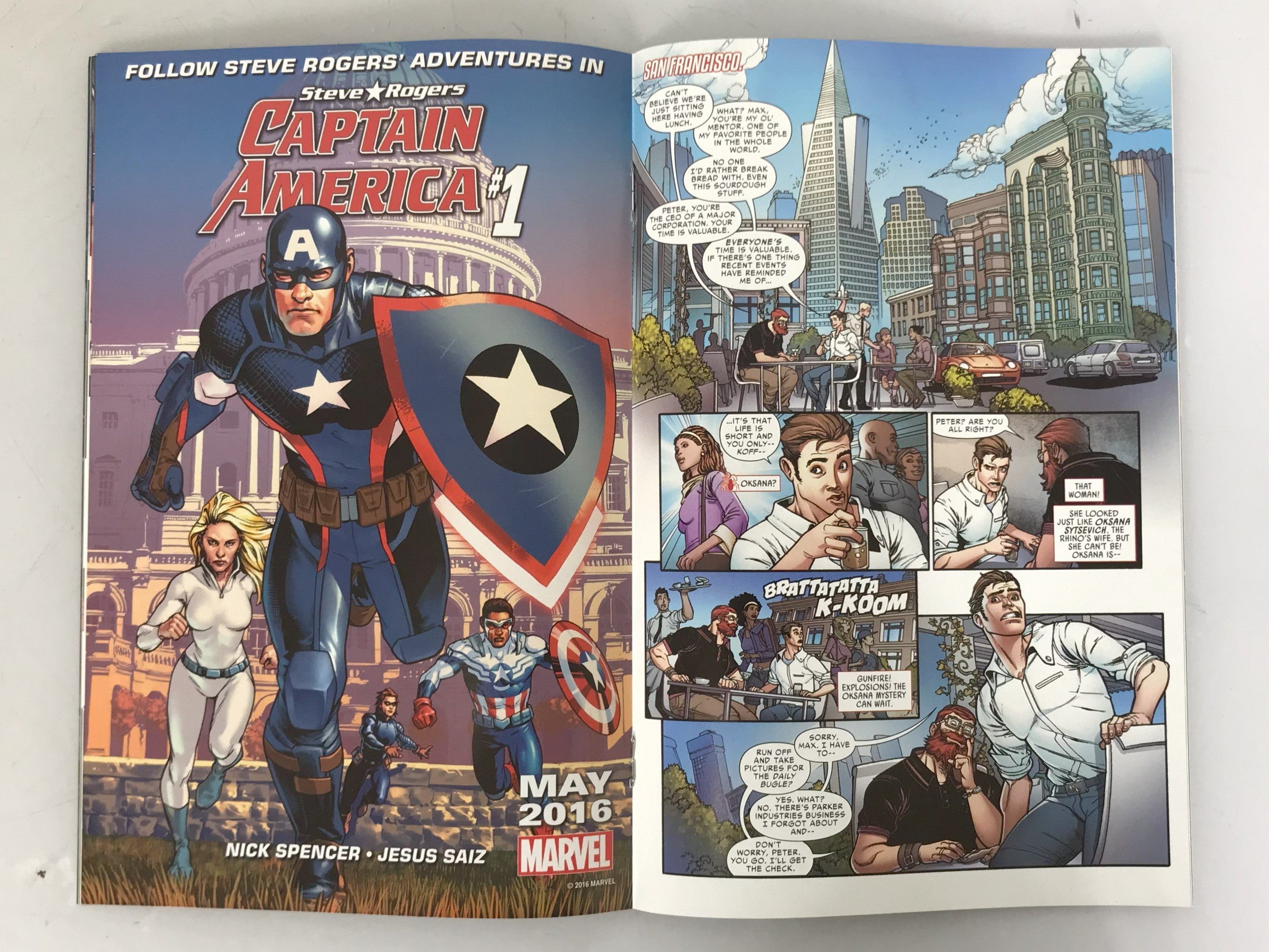 Captain America 1 Free Comic Book Day 2016
