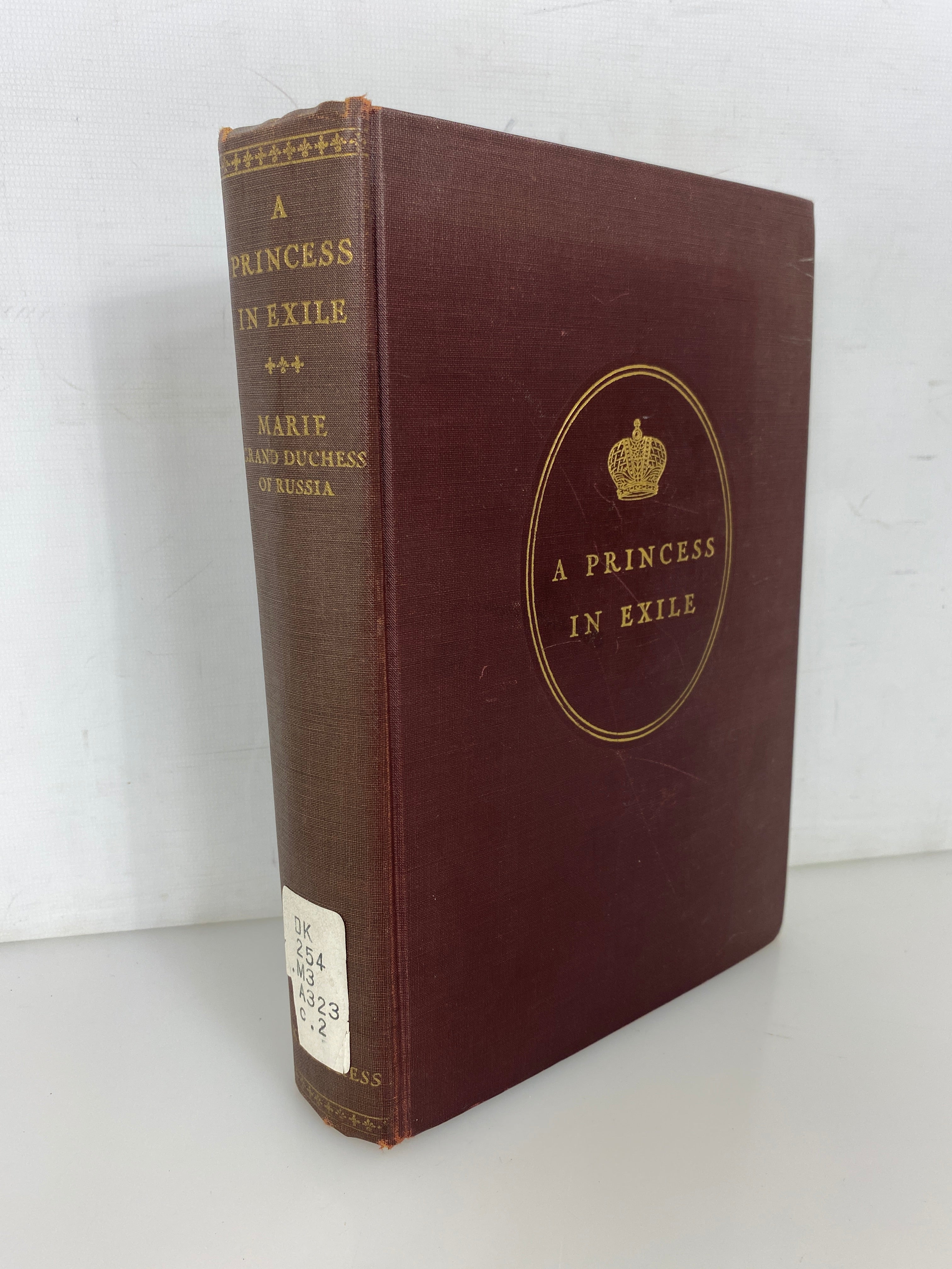 A Princess in Exile by Marie, Grand Duchess of Russia 1932 Ex-Library HC