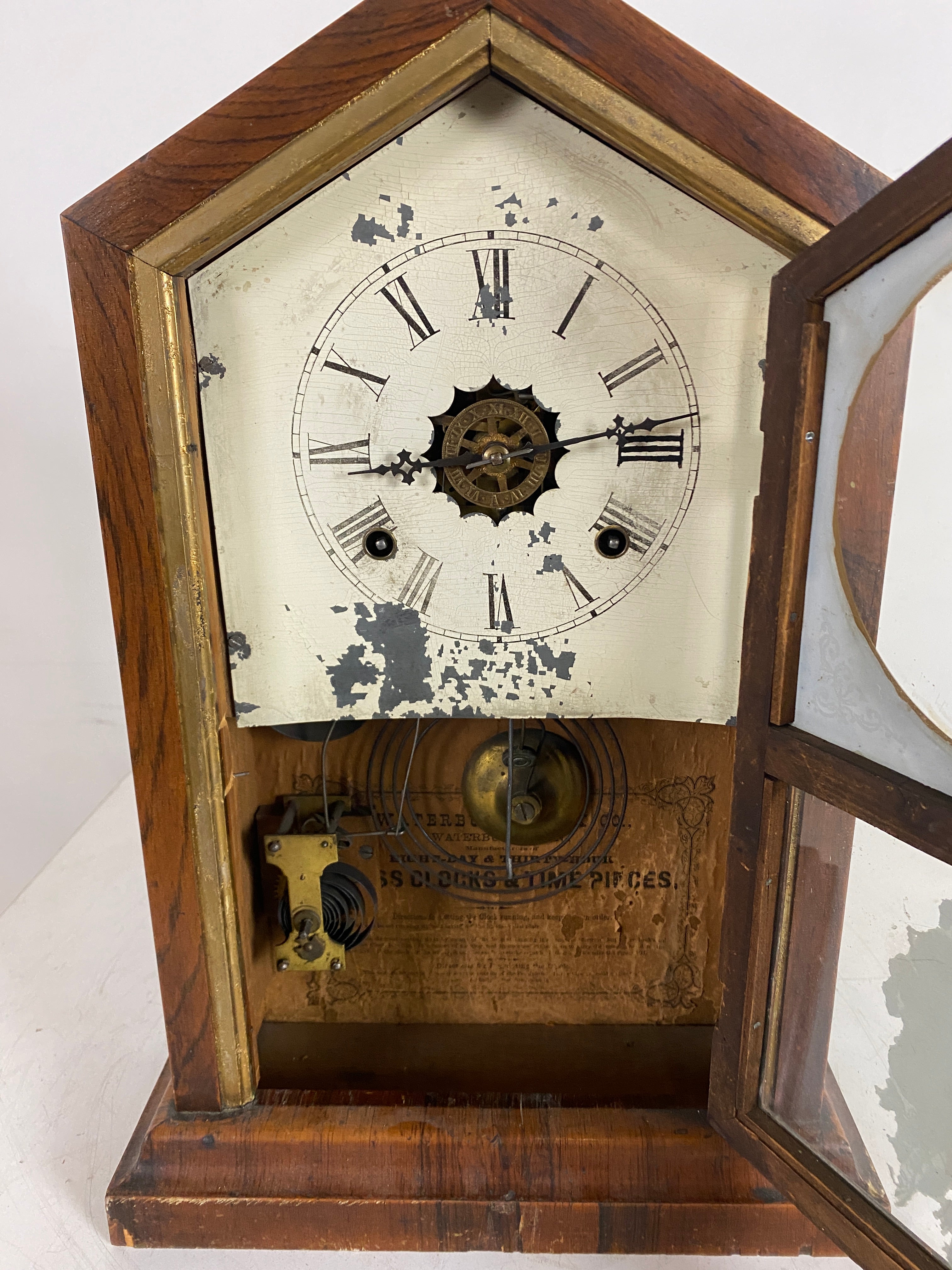 Antique 1800's Waterbury Mantle Clock