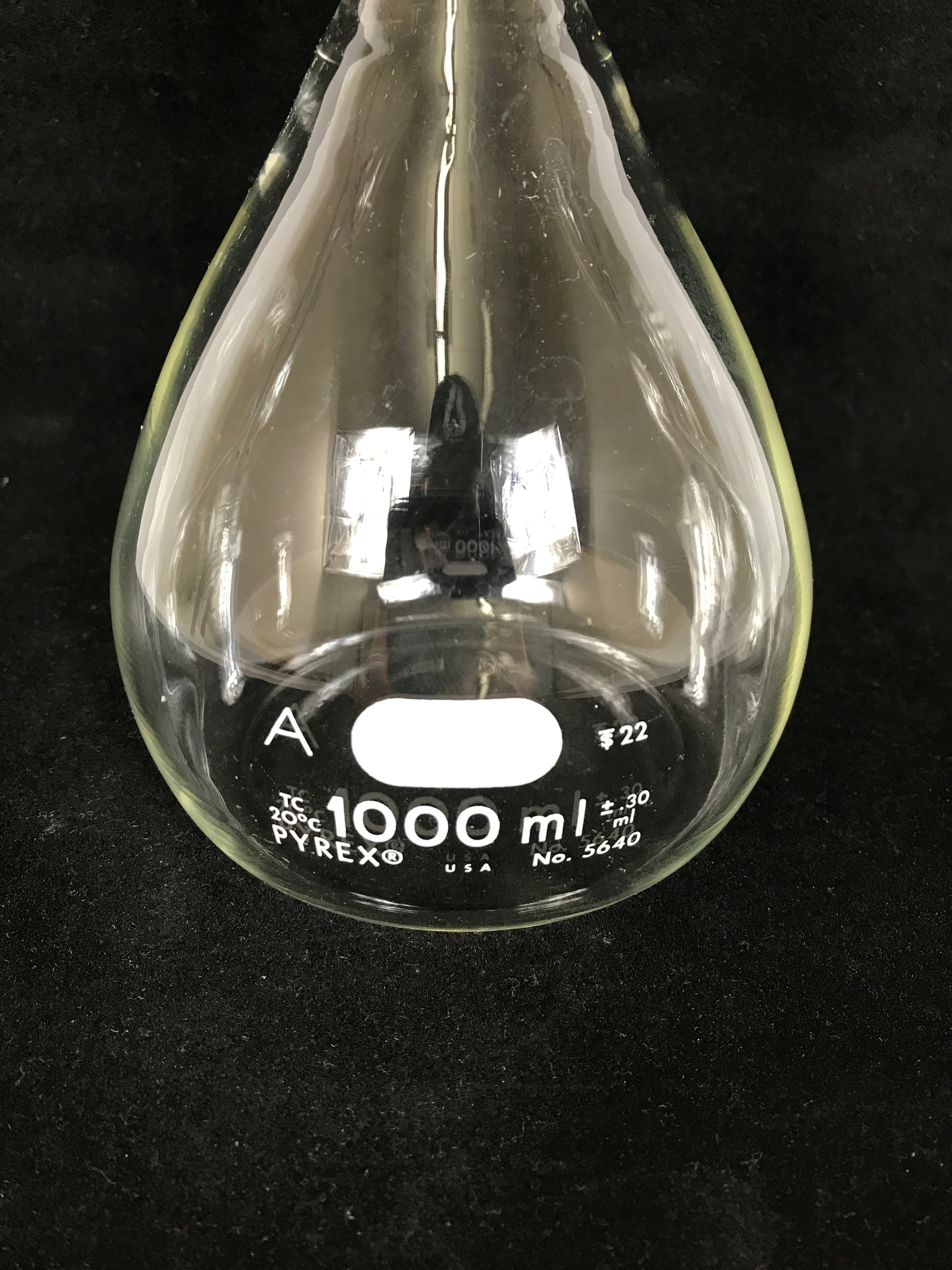 Pyrex 1000ml Volumetric Flask No 5640 Msu Surplus Store 2159