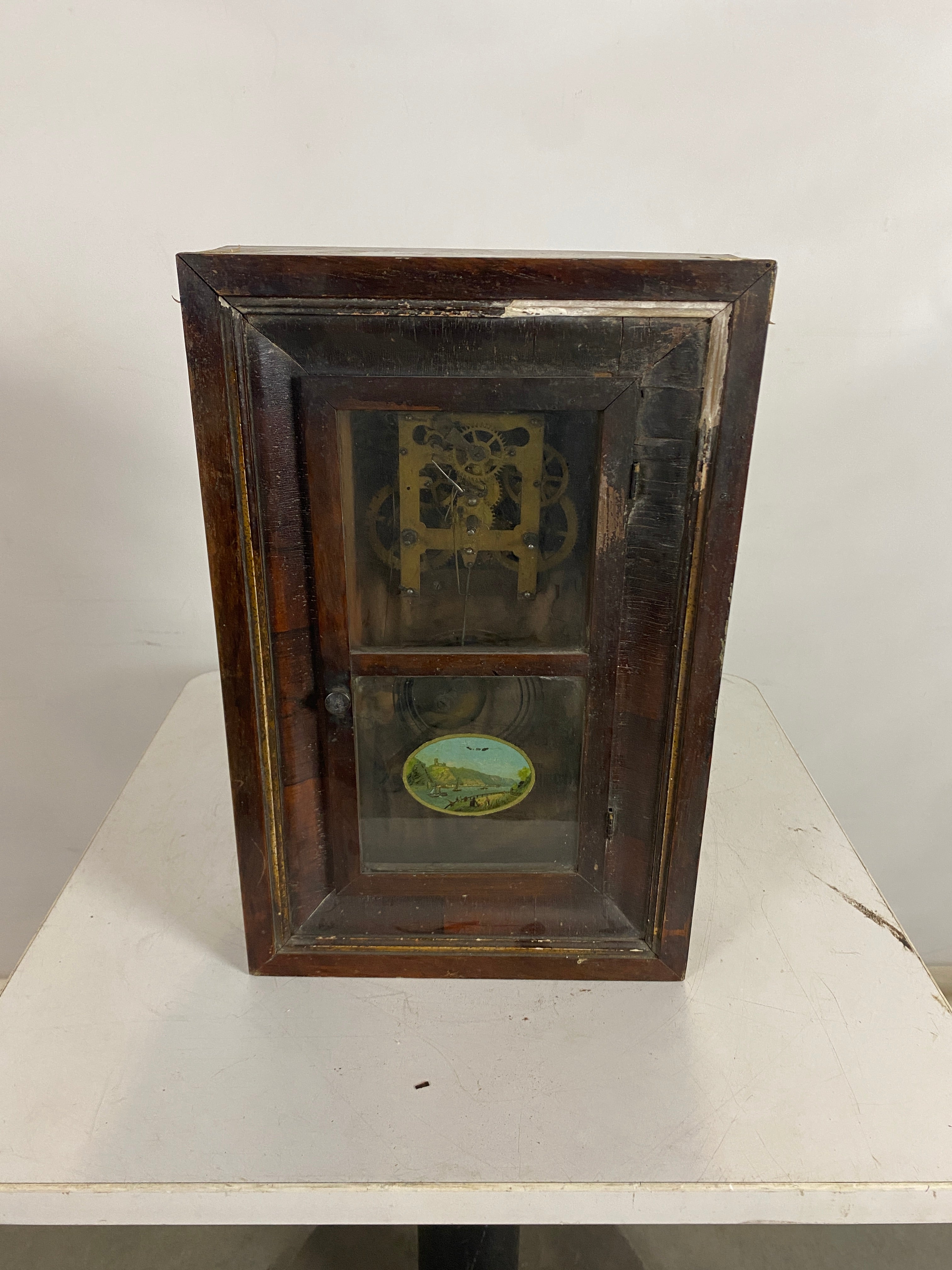 Antique Waterbury Small Clock with Missing Face