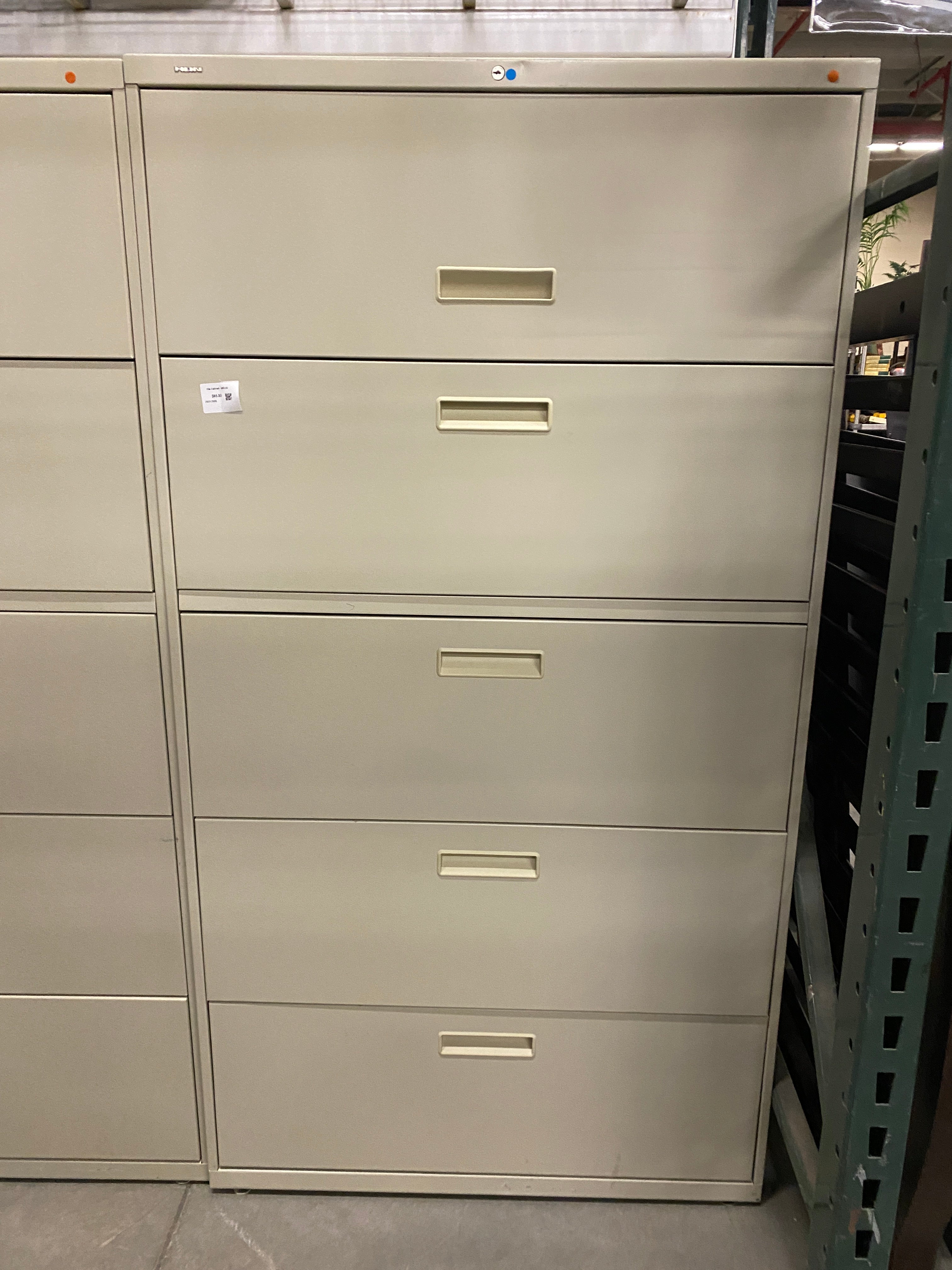 Large Beige Filing Cabinet