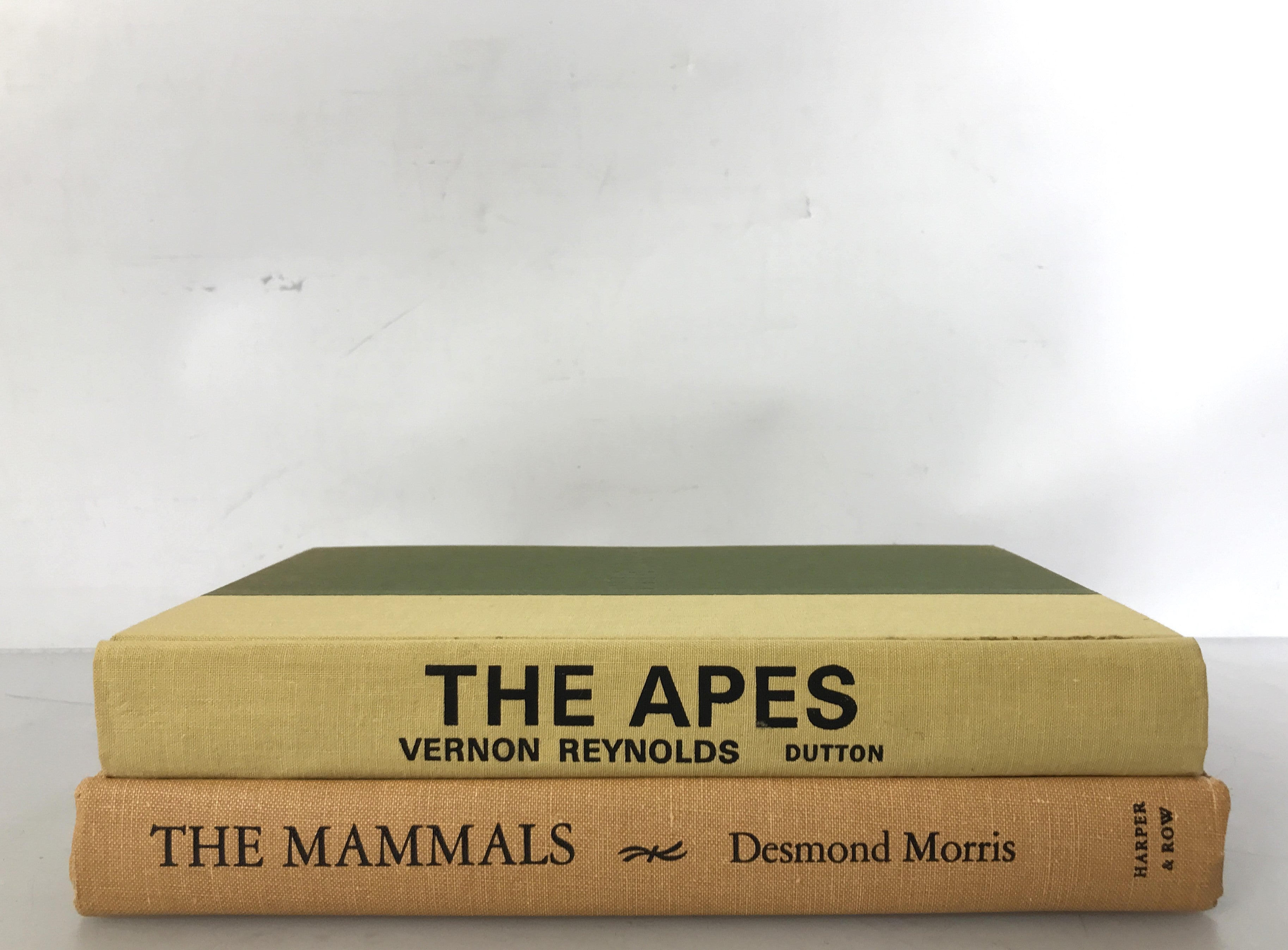 Lot of 2 Animal Books The Mammals (1st Edition) and The Apes 1965, 1967 HC DJ
