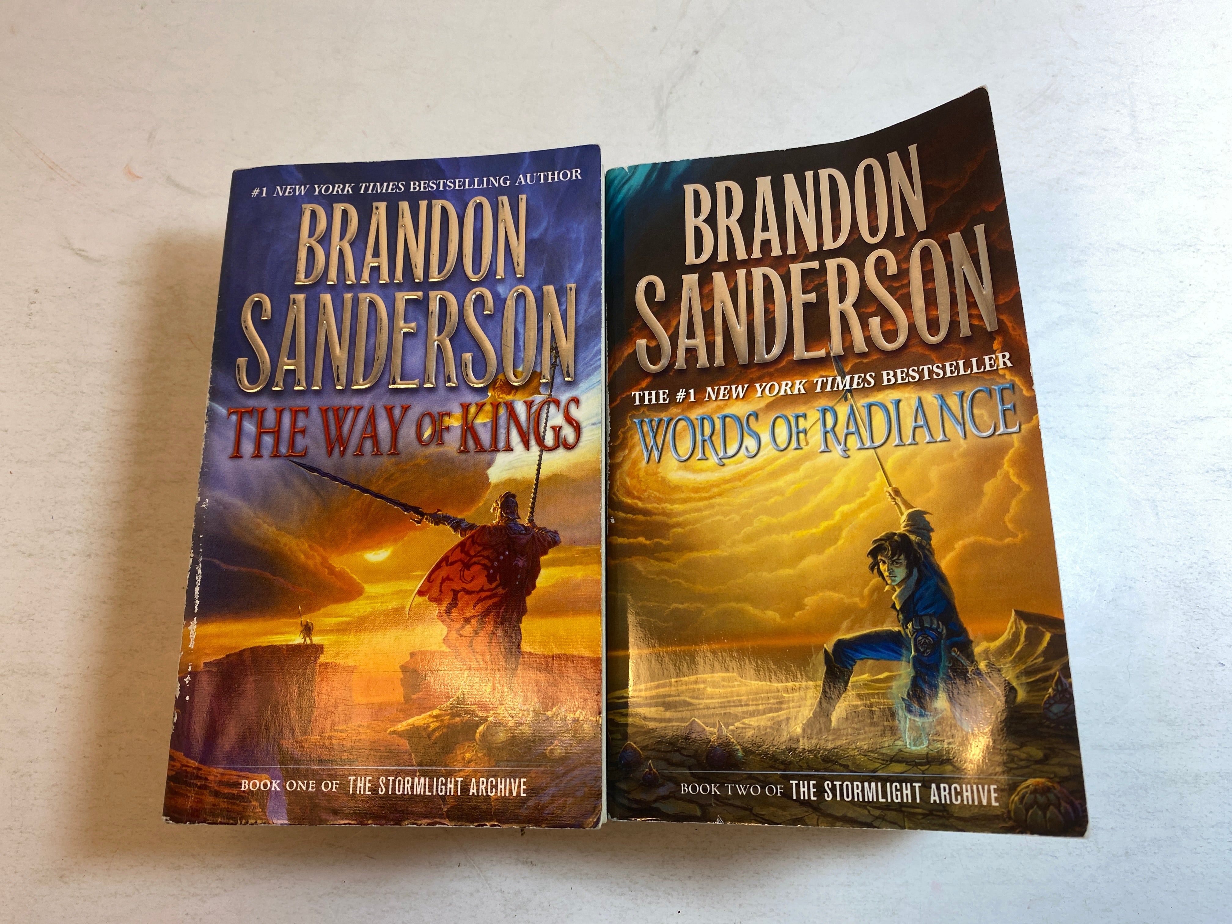Lot of 2 Sanderson Stormlight Archive Books 1-2 2011-2015