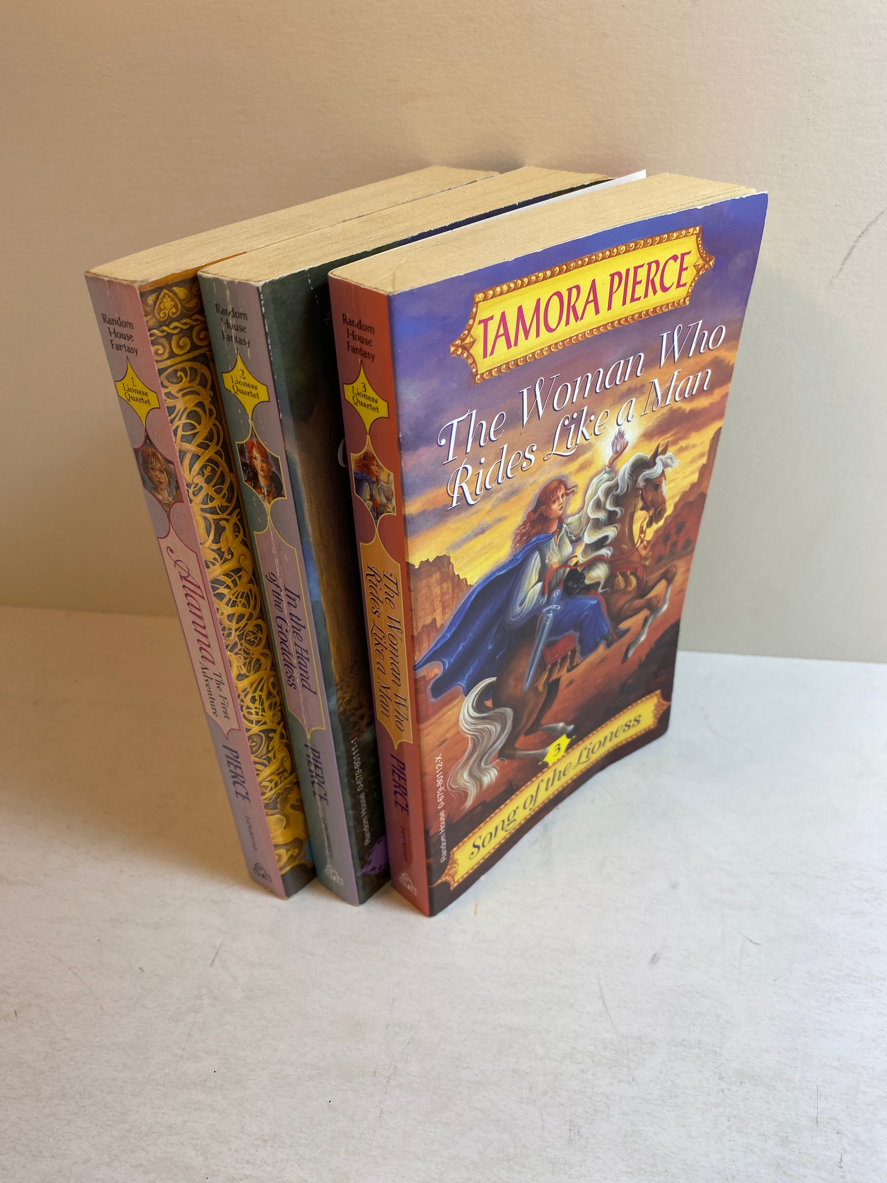 Lot of 3 Tamora Pierce Lioness Quartet 1-3 1997