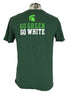 Nike Green MSU Football T-Shirt Men's Size M