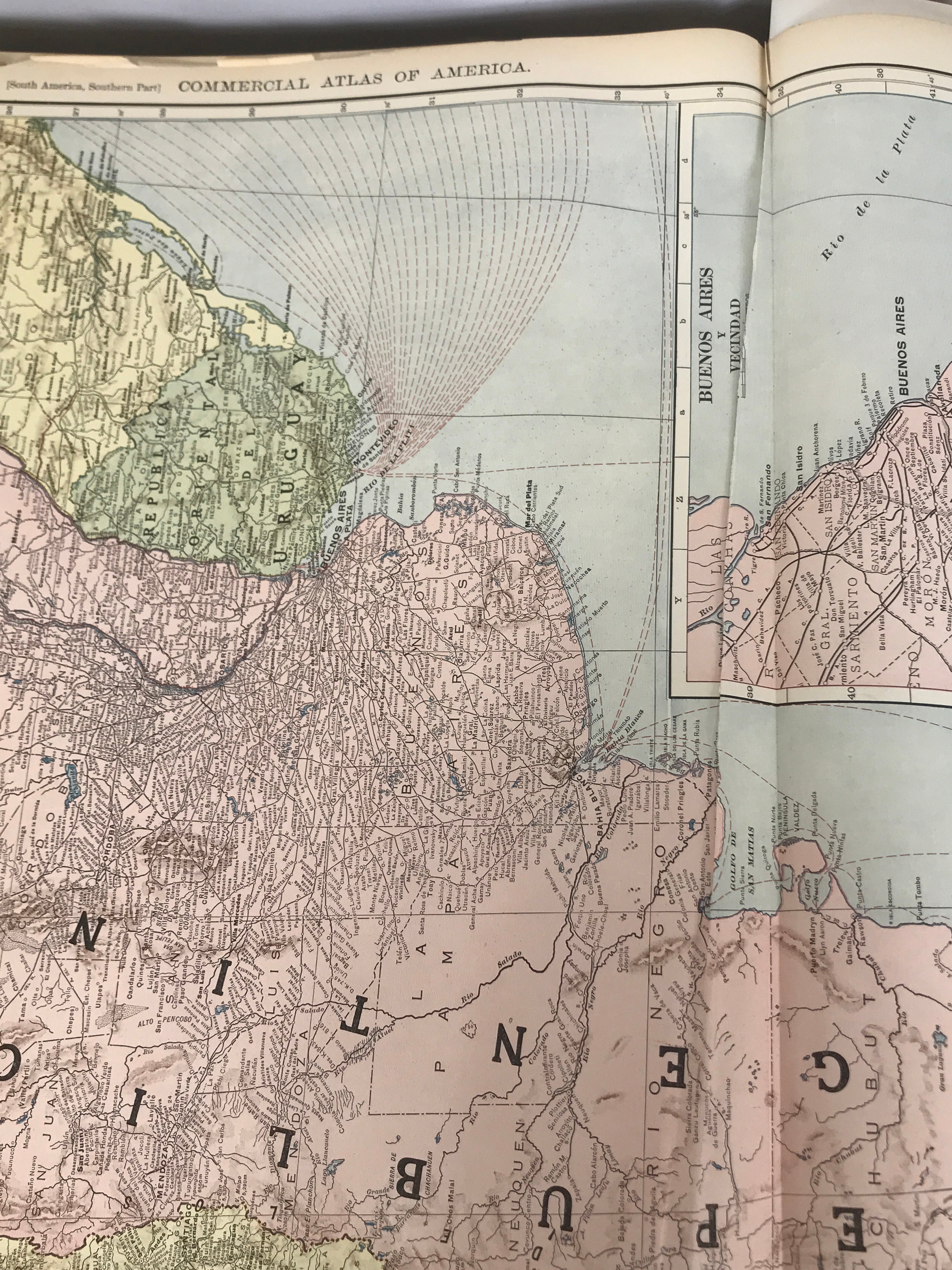 Rand McNally Commercial Atlas of America 1918 Edition HC Antique