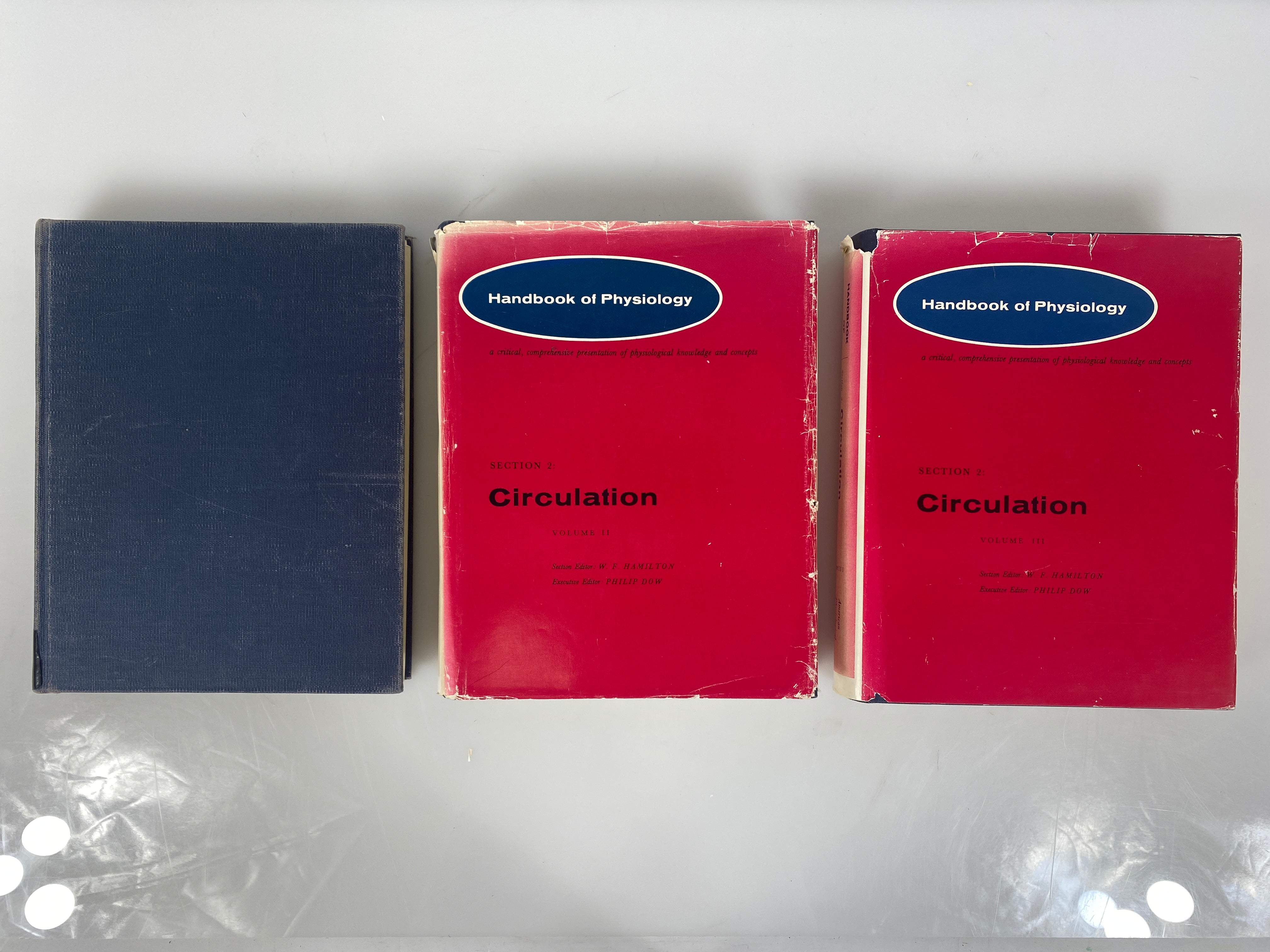 3 Volume Set: Handbook of Physiology Circulation I/II/III 1962-65 HC some DJ
