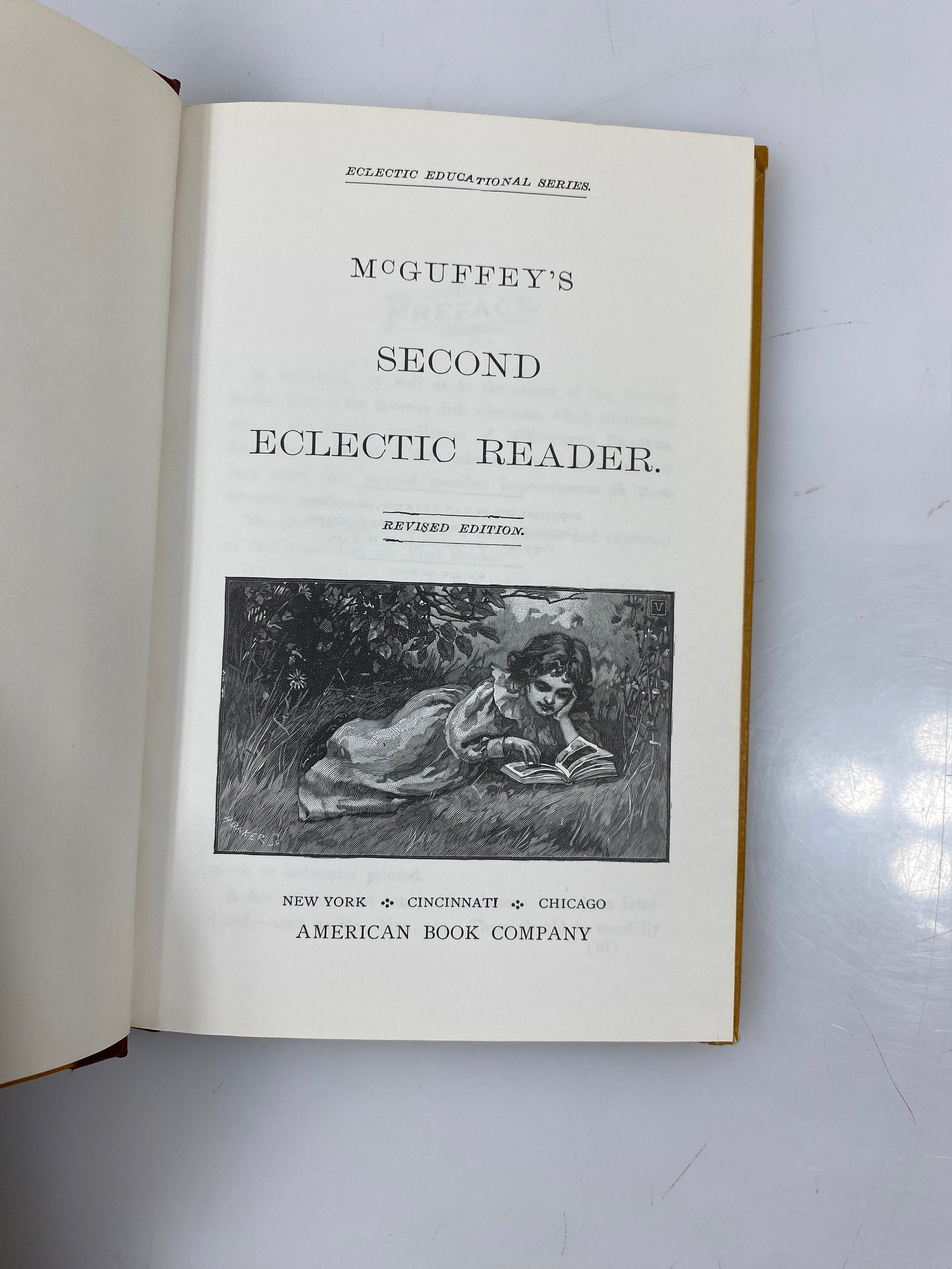 Lot of 4: McGuffey's Eclectic Reader Revised Edition 2, 4-6th HC