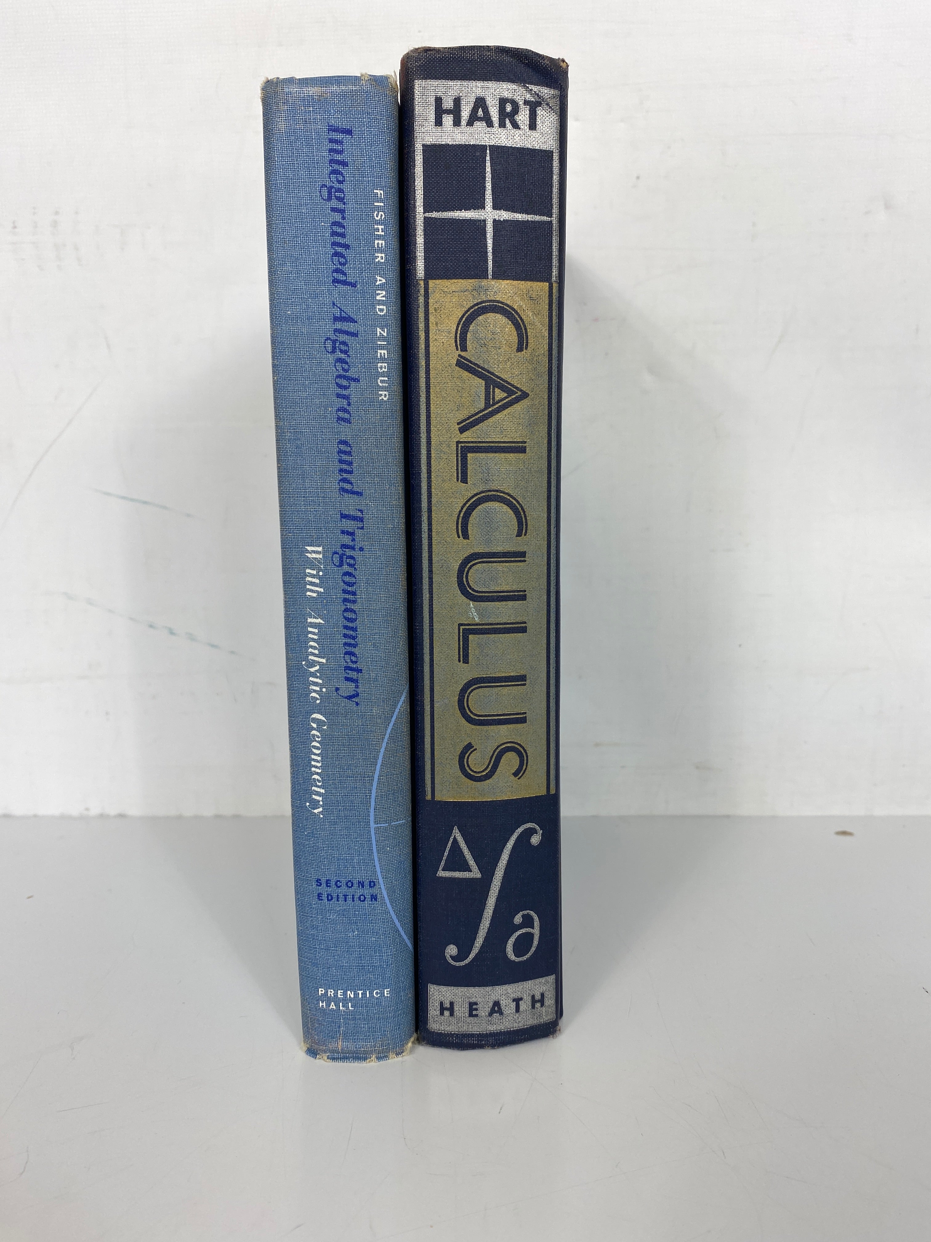 Lot of 2 Math Textbooks: Integrated Algebra &Trigonometry 1967/Calculus 1955 HC