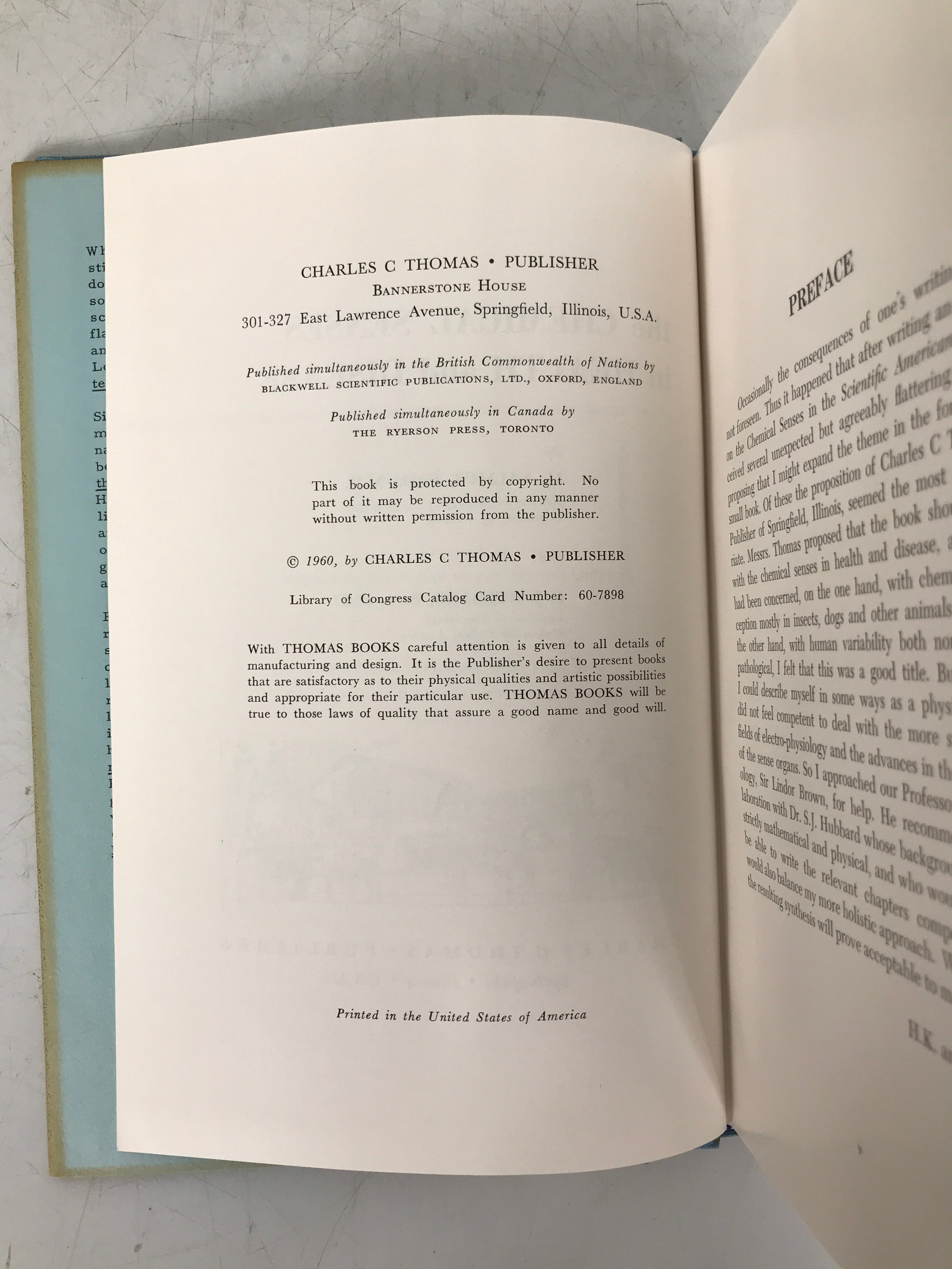 Lot of 3 American Lecture Series Senses/Skin/Innervation 1951-1960 HC DJ