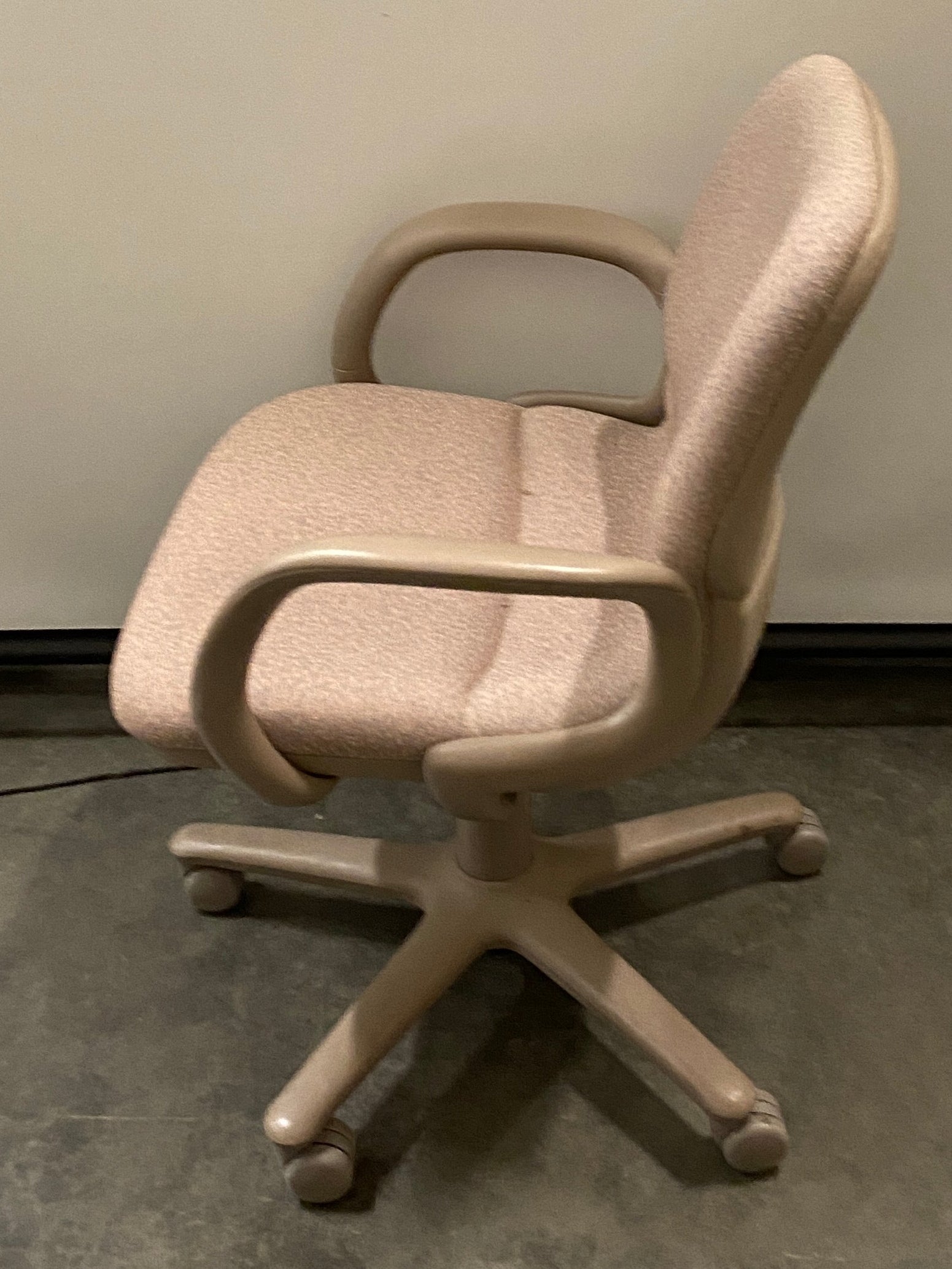 Beige Upholstered Office Chair