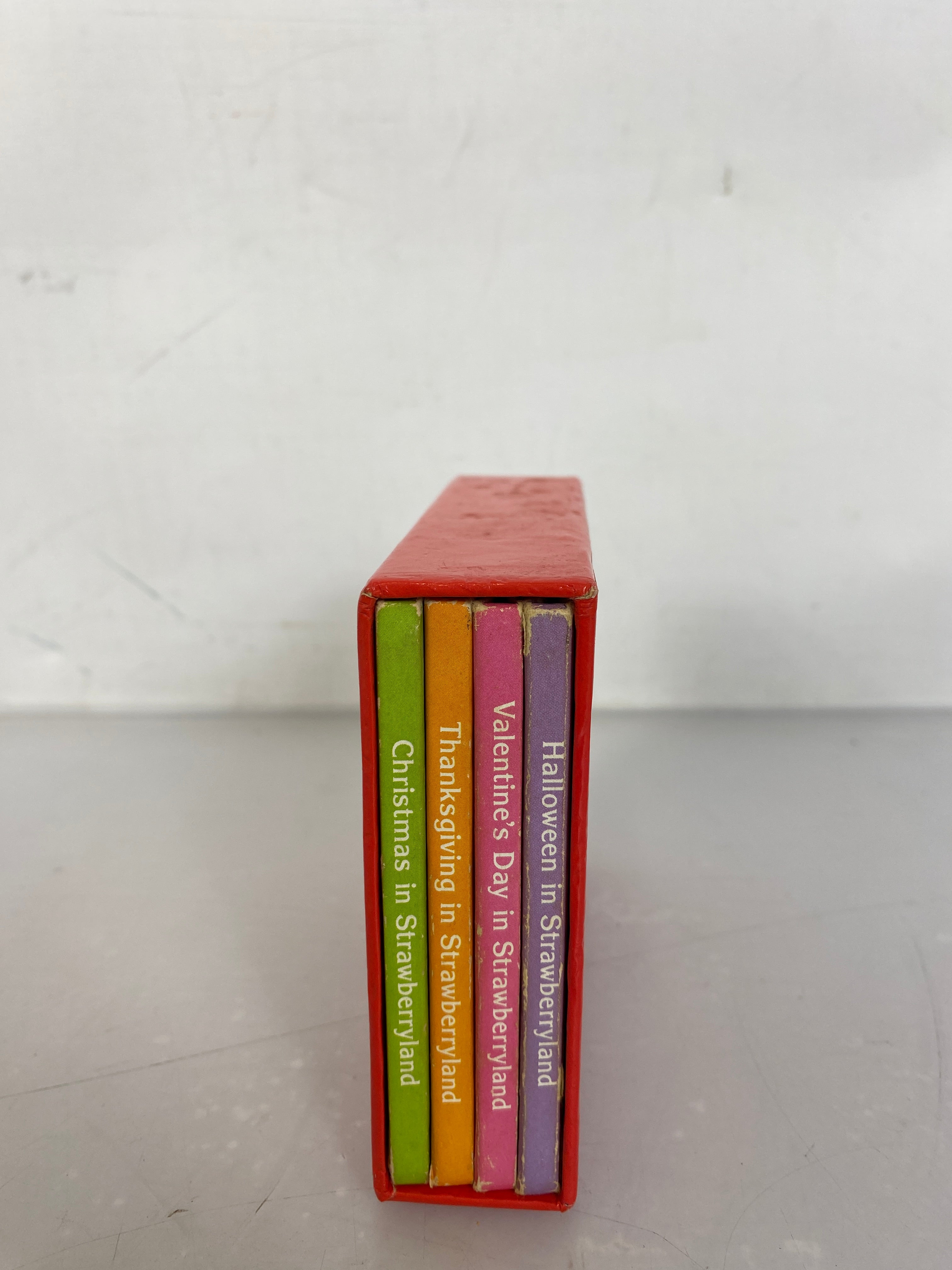 Strawberry Shortcake's Holiday Library 1983 Set of 4 Books and Slipcase