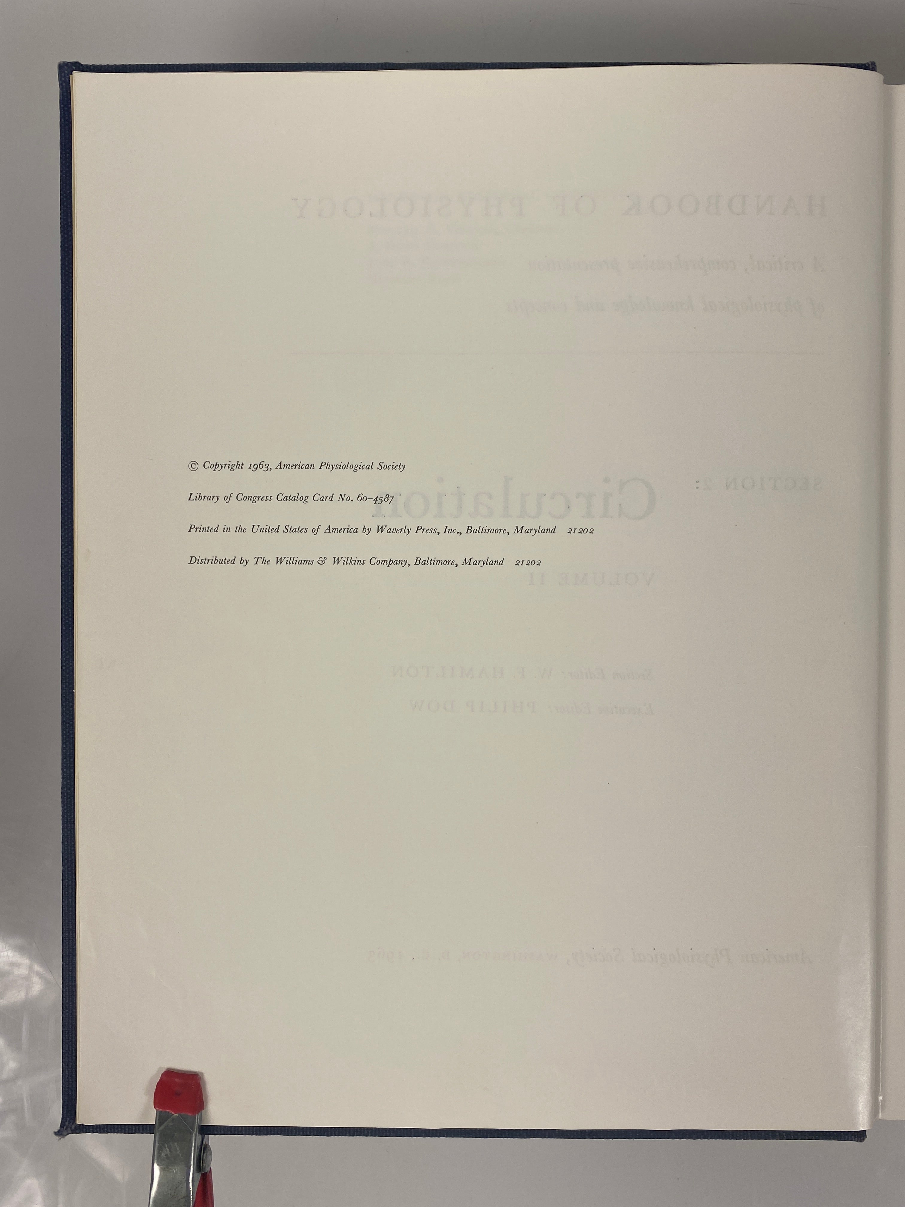 3 Vols: Handbook of Physiology The Cardiovascular System 1963-84 HCDJ