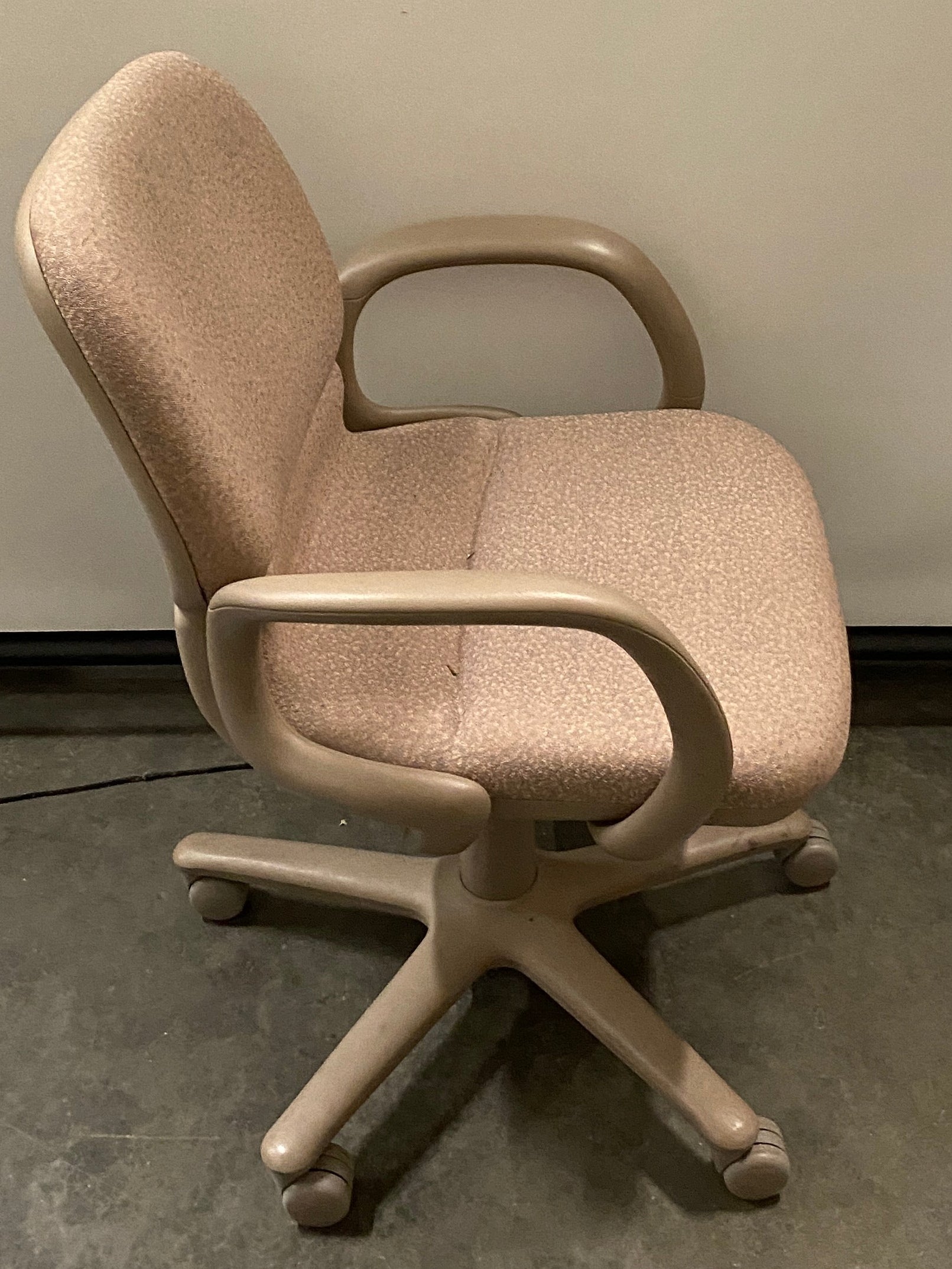 Beige Upholstered Office Chair