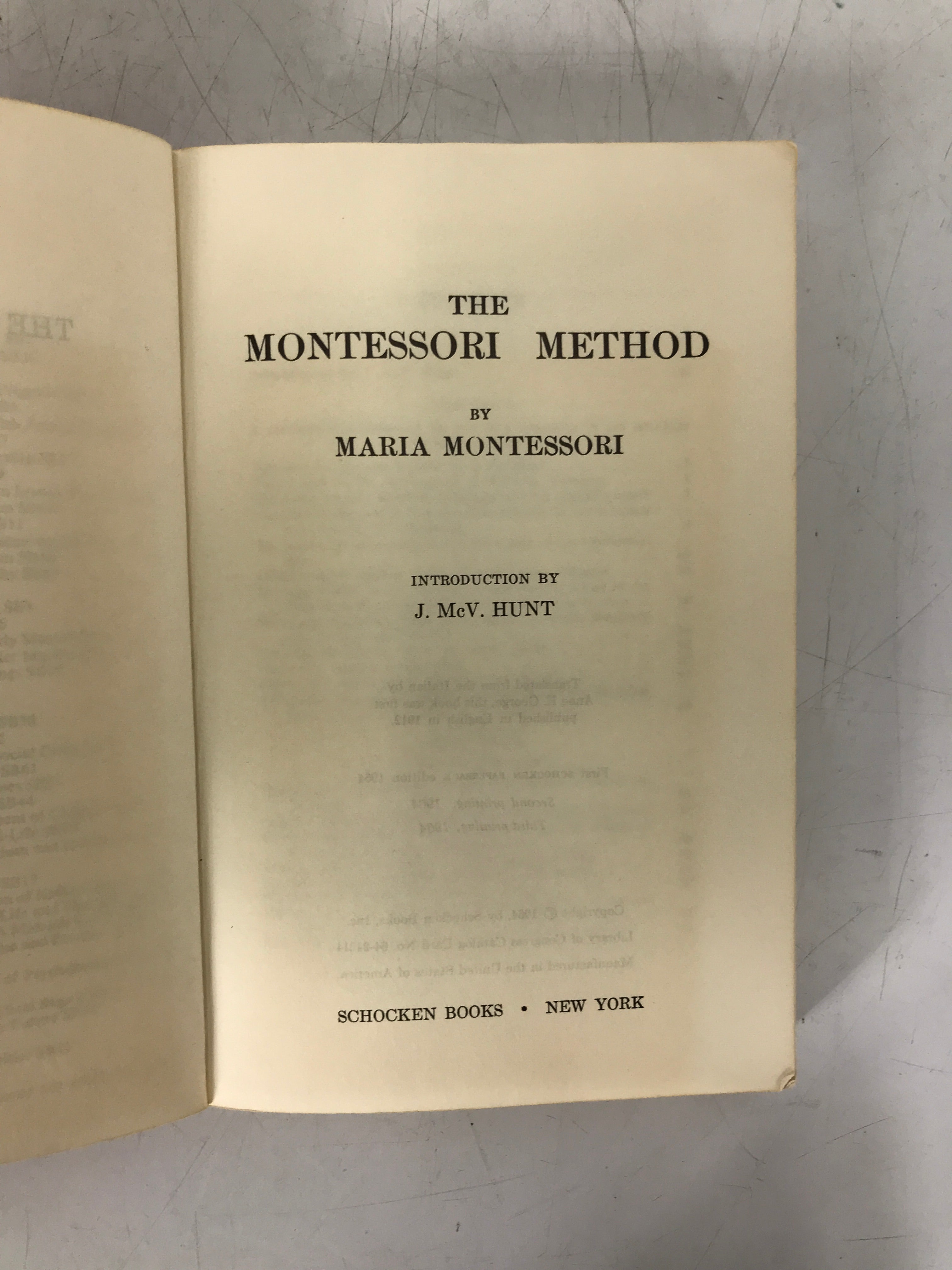 3 Maria Montessori 1959-1965 Incl Education for a New World HCDJ/SC