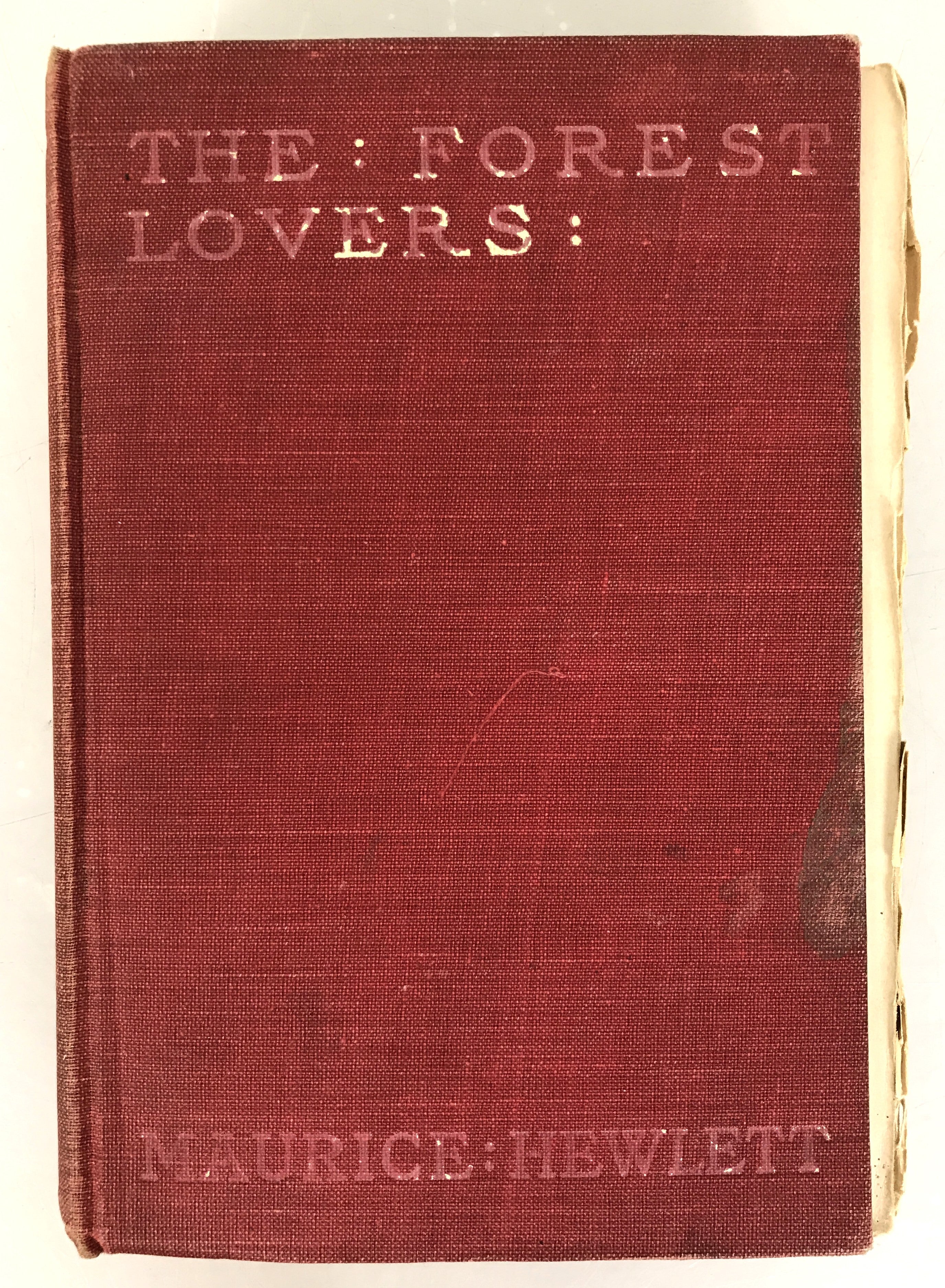 The Forest Lovers: A Romance by Maurice Hewlett 1910 HC