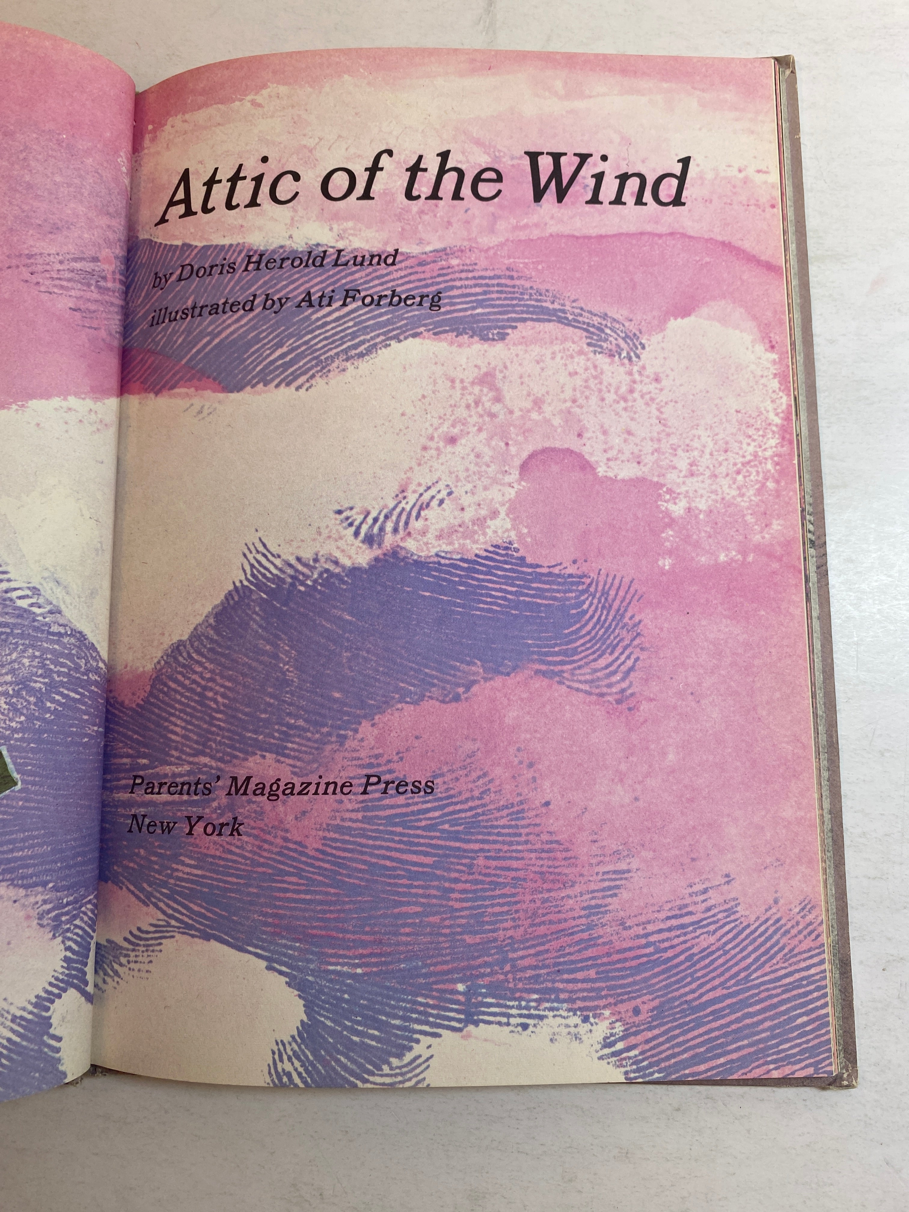 Attic of the Wind HC Doris Lund 1966