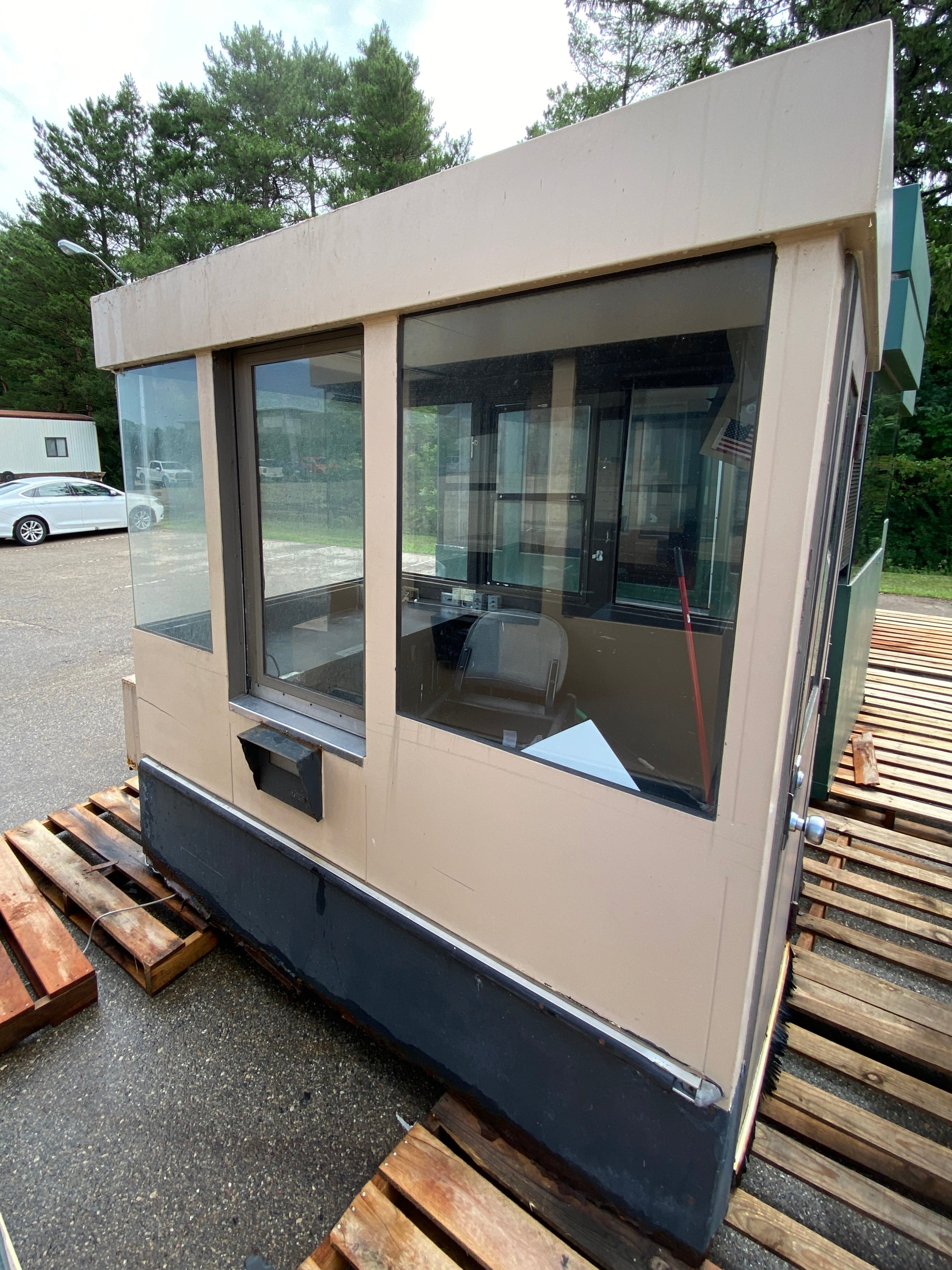 Tan Colored Ticket Booth #1