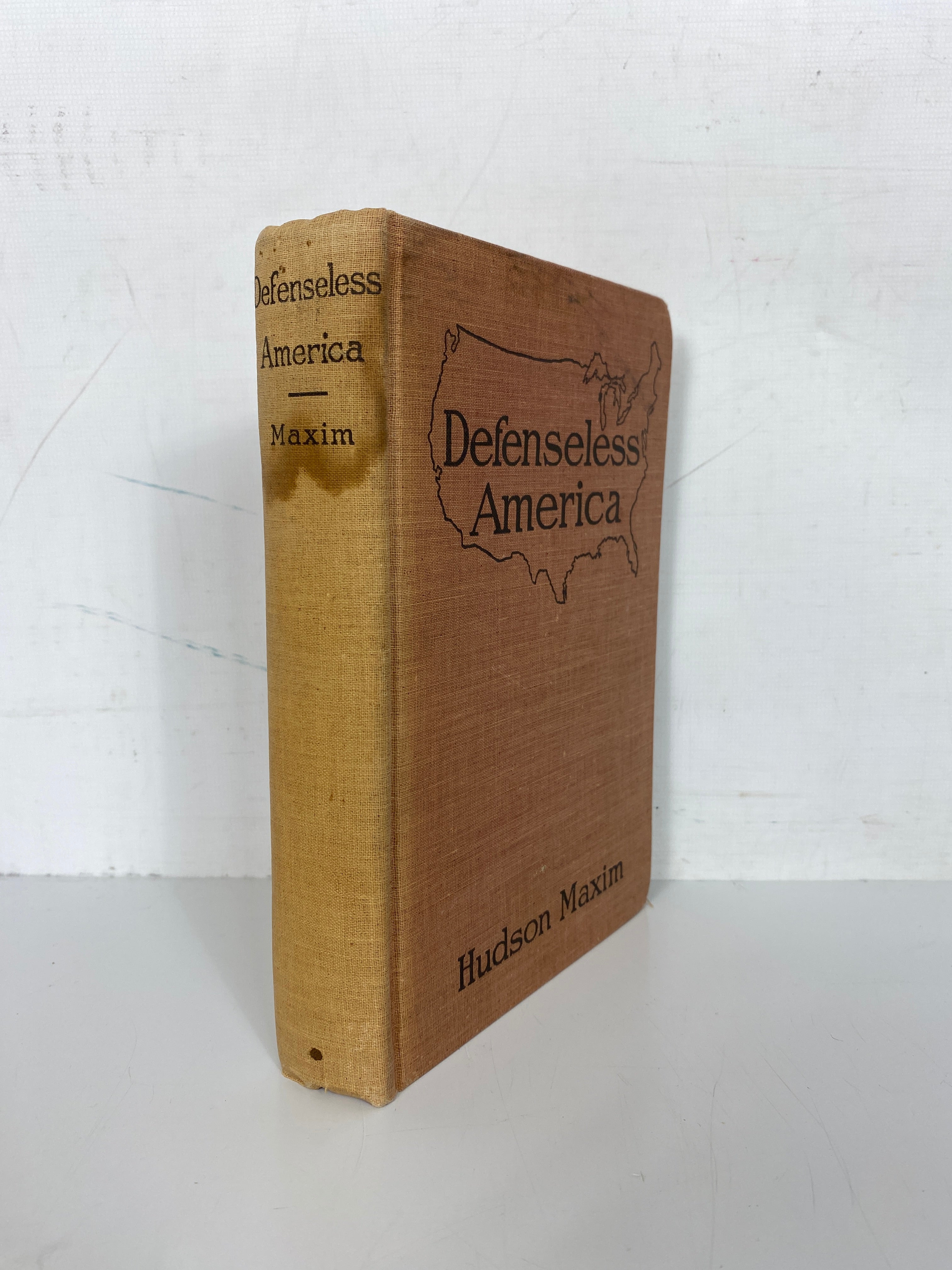 Lot of 2:Defenseless America; Maxim 1915,1st/American History; Muzzey 1920HC