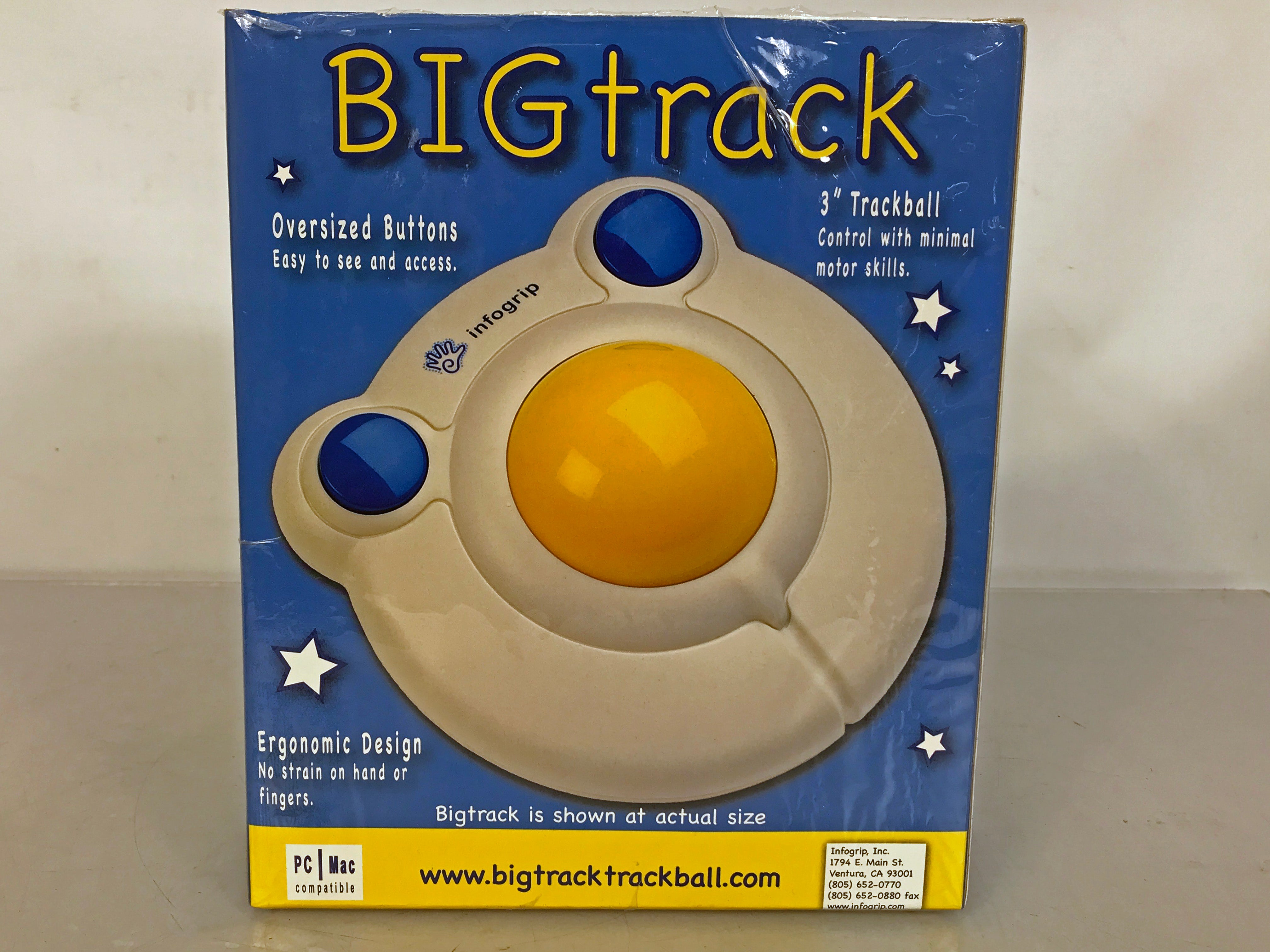 Infogrip BIGtrack 3" Switch Adapted Trackball Controller