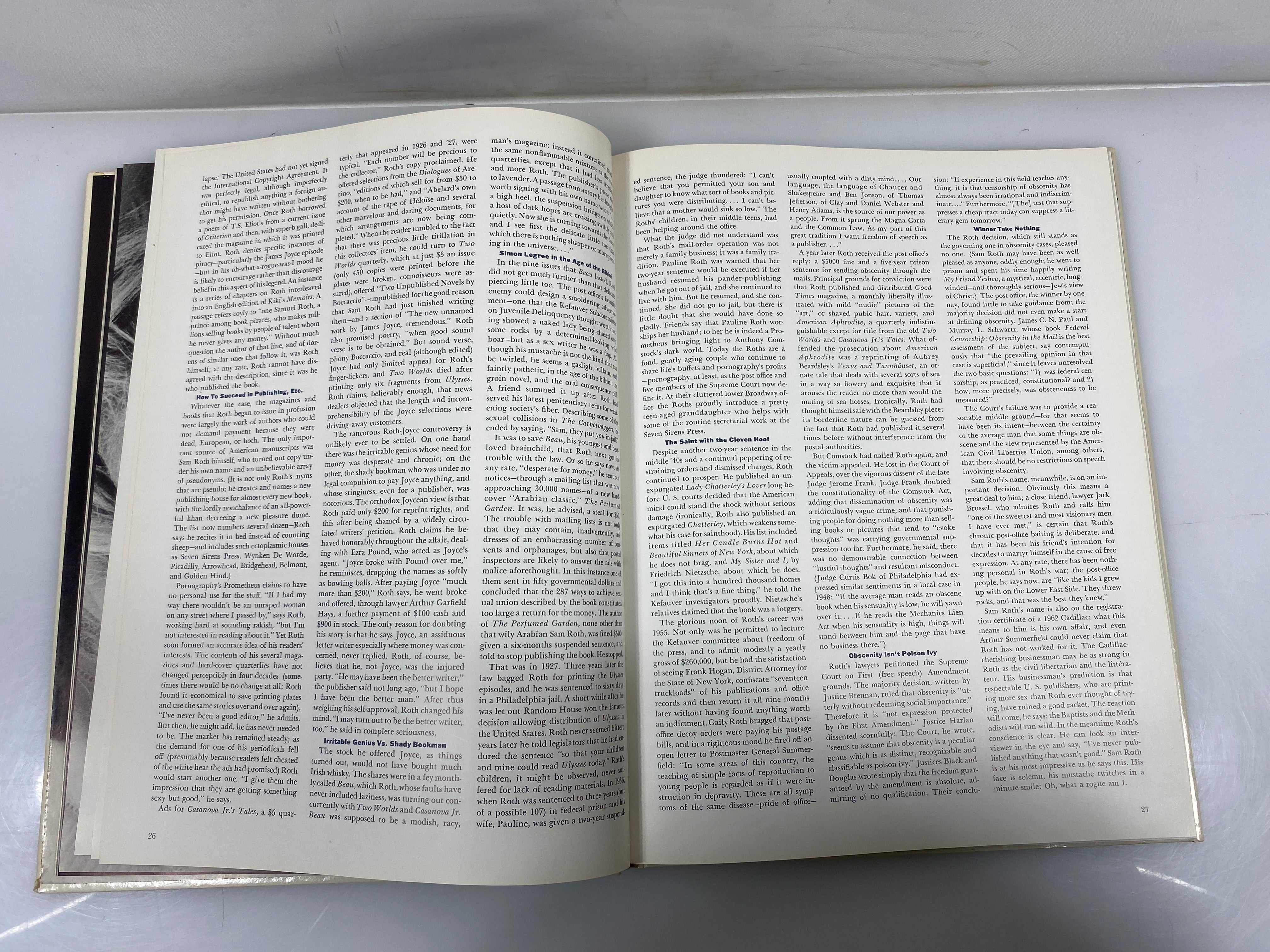 Lot of 4: Eros Magazine Volume 1 Number 1-4 1962 HC