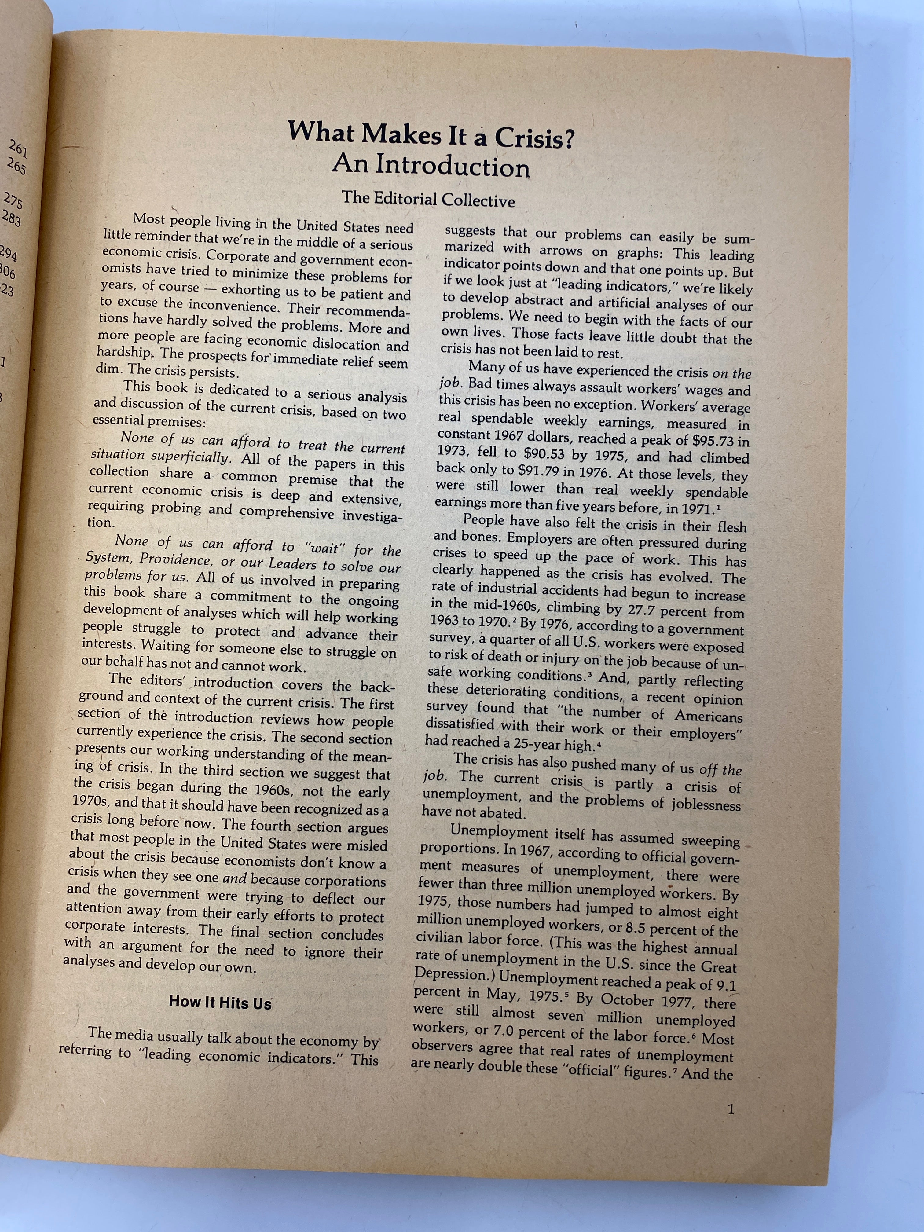 U.S. Capitalism in Crisis 1978 SC The Union for Radical Political Economics