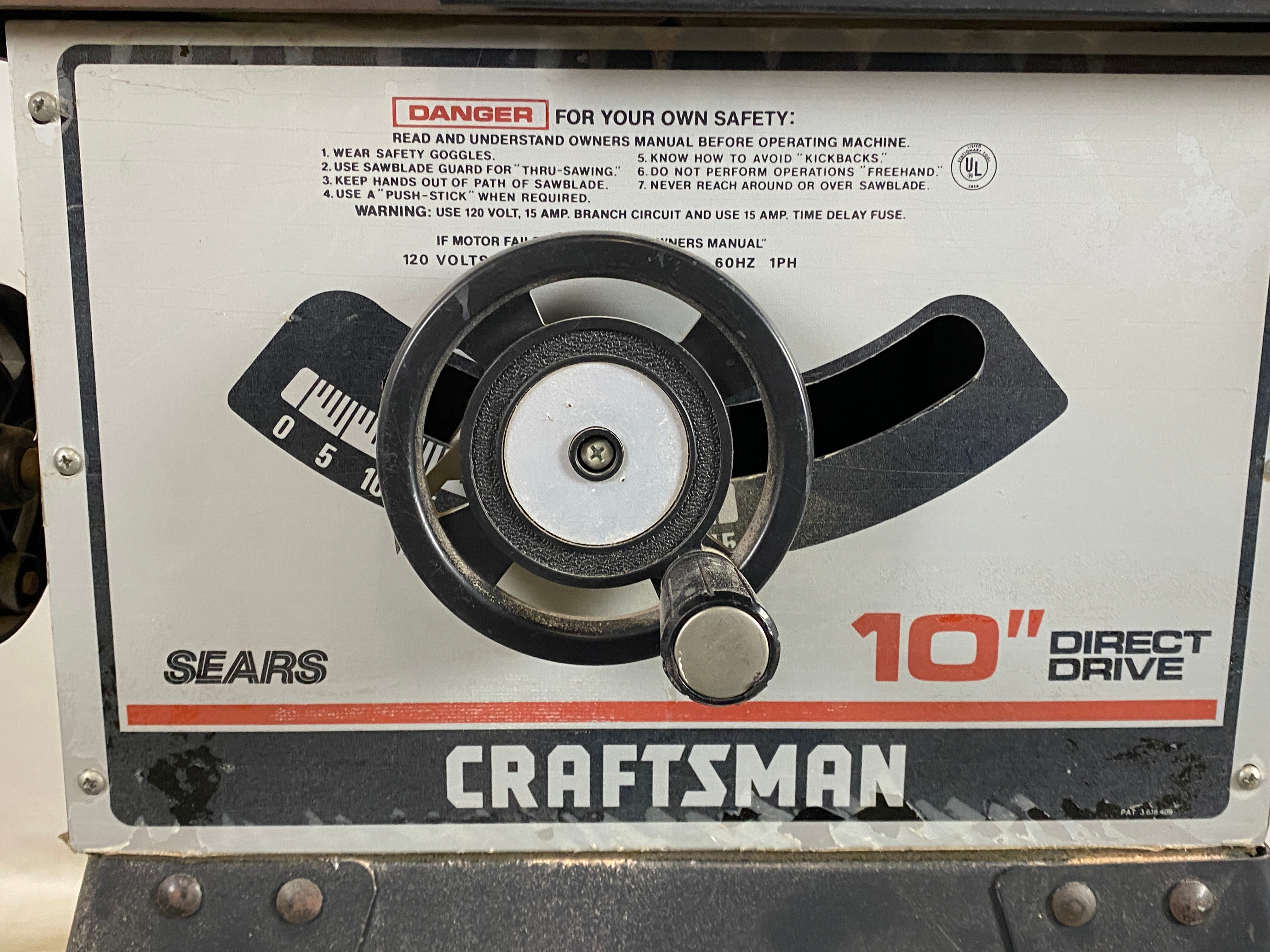 Craftsman 10 Inch Direct Drive Table Saw