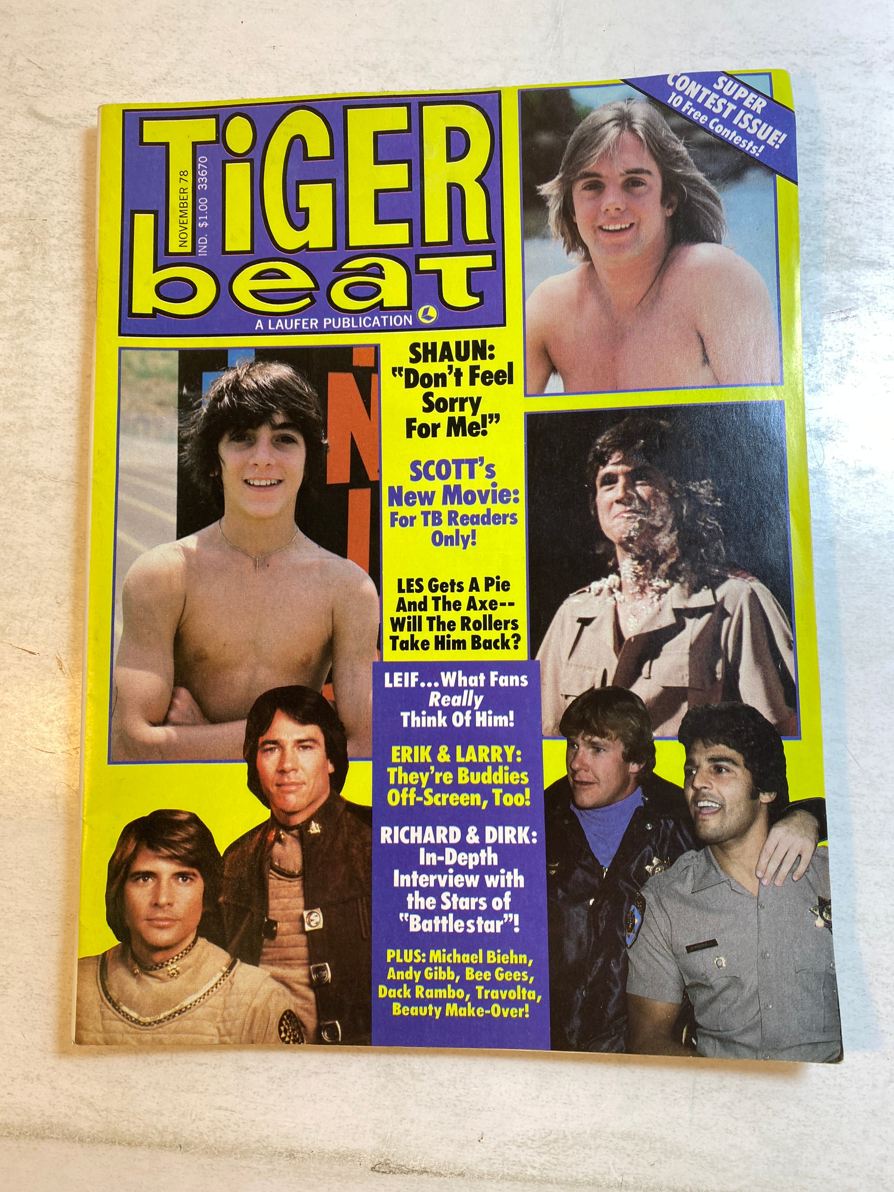 Tiger Beat Magazine November 1978 Scott Baio