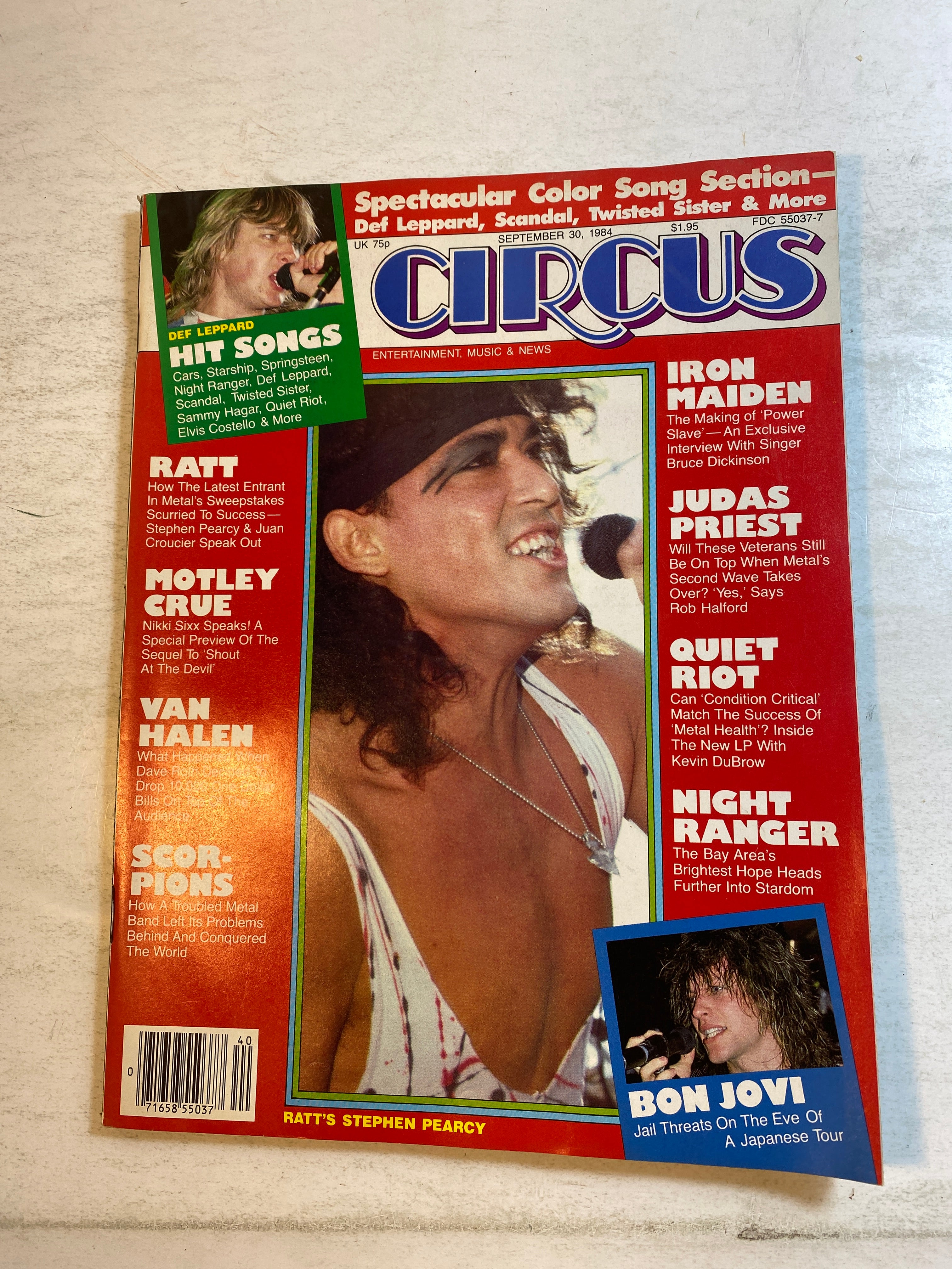 Circus Magazine September 30, 1984 Ratt