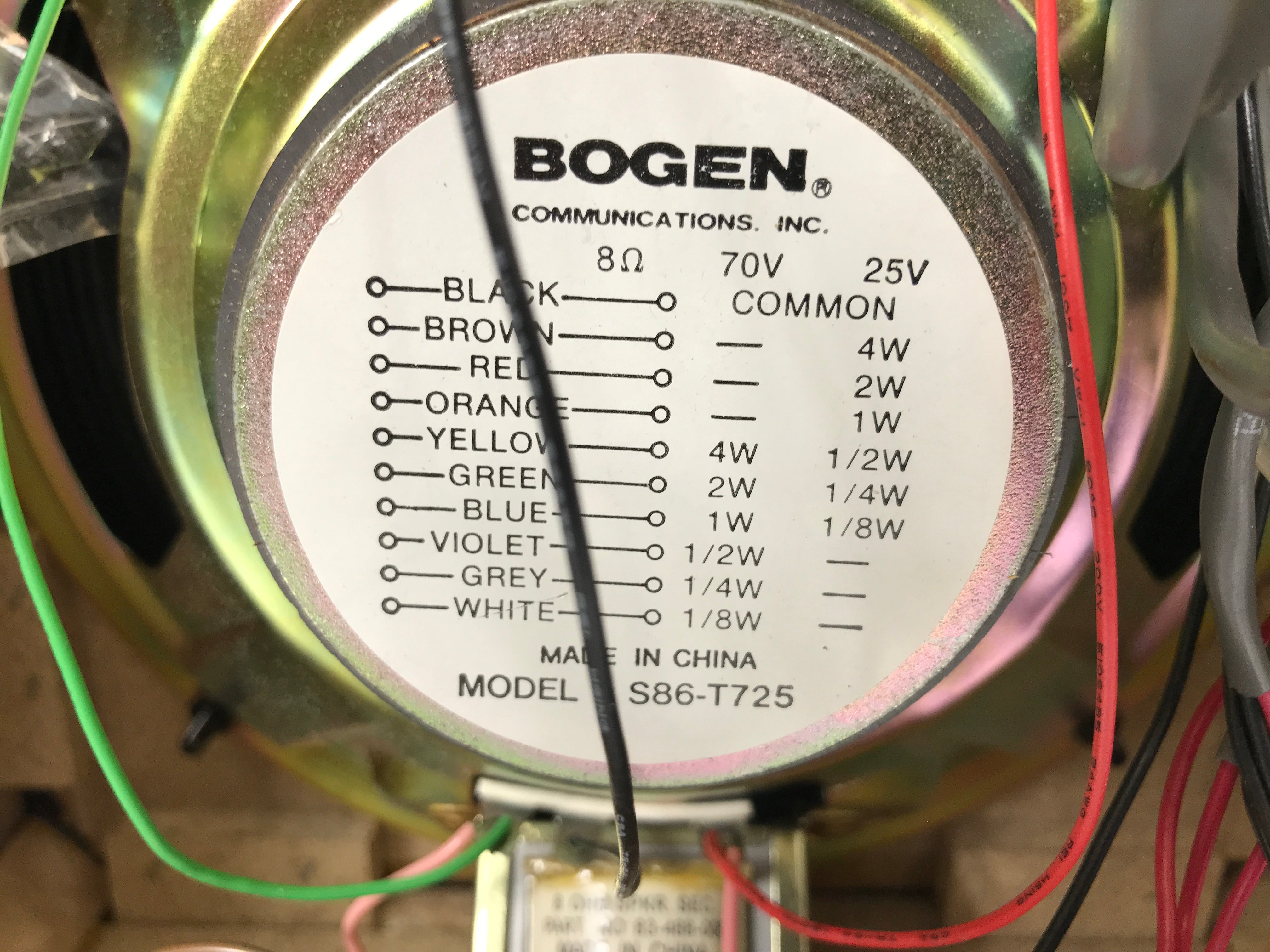 Bogen S86-T725 Ceiling Loudspeakers