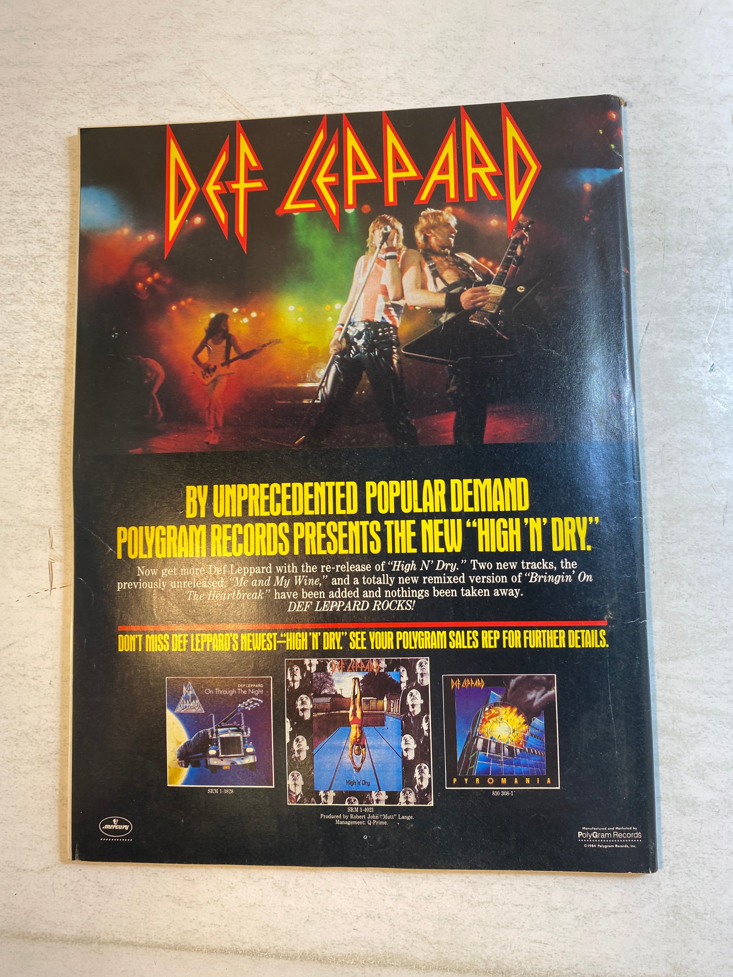 Circus Magazine July 31, 1984 Scorpions