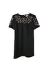 Calvin Klein Black with Floral Design Dress Women's Size 4P