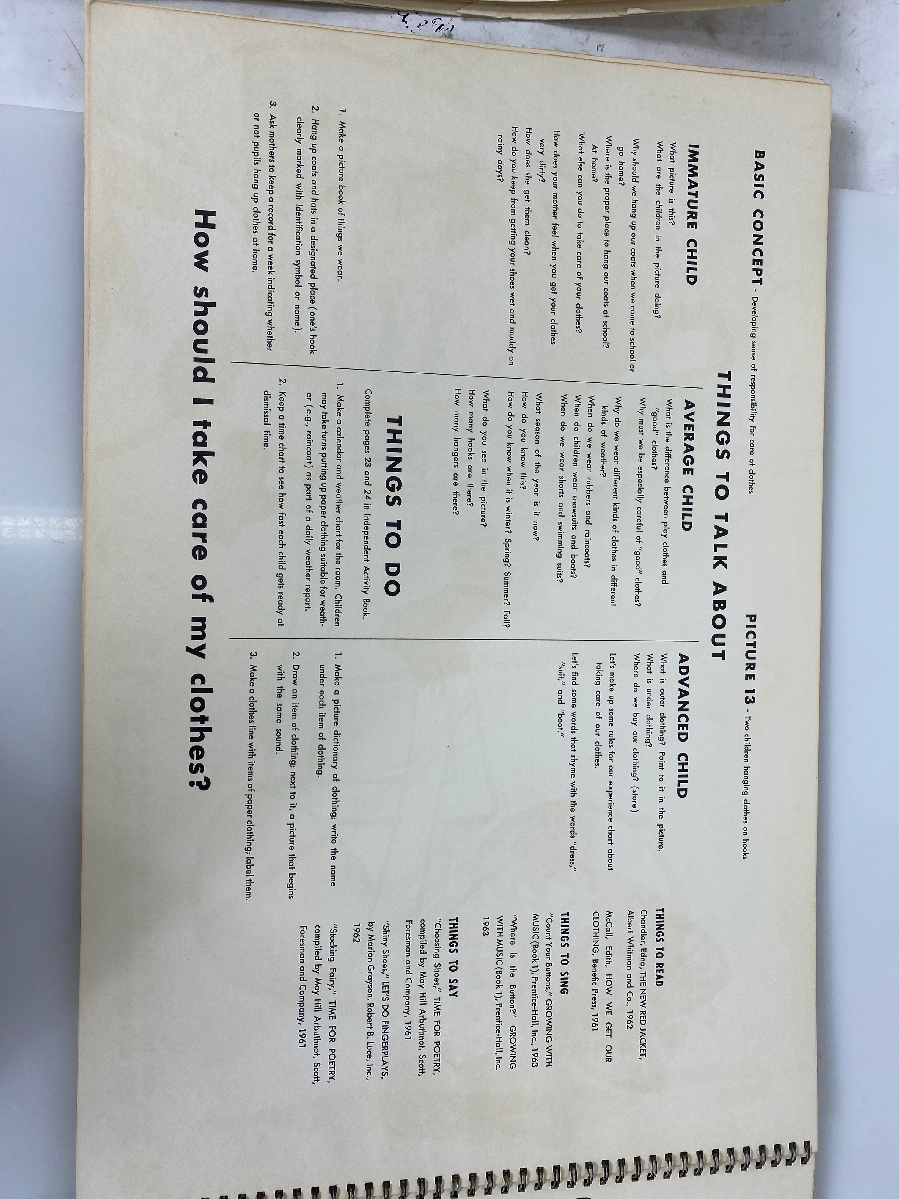 Experiential Development Program for Young Children Large Book 1966