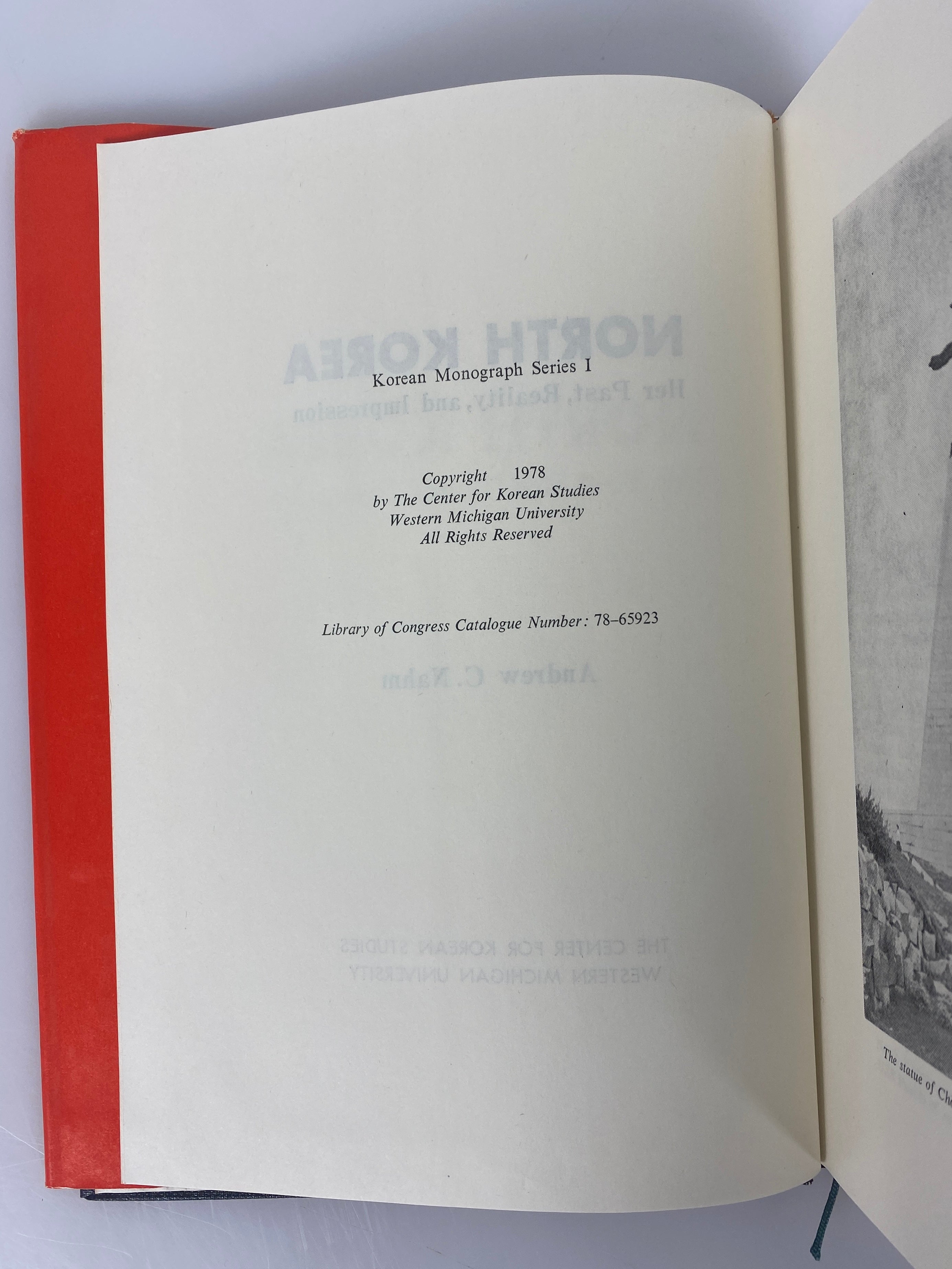 North Korea Her Past Reality & Impression by Andrew Nahm 1978 Rare HC DJ